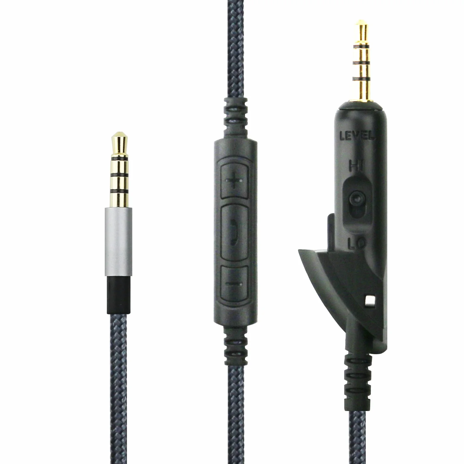 Câble audio de rechange avec micro intégré et contrôle du volume compatible avec casque Bose QC15 QuietComfort 15, compatible avec Samsung Galaxy Huawei Android