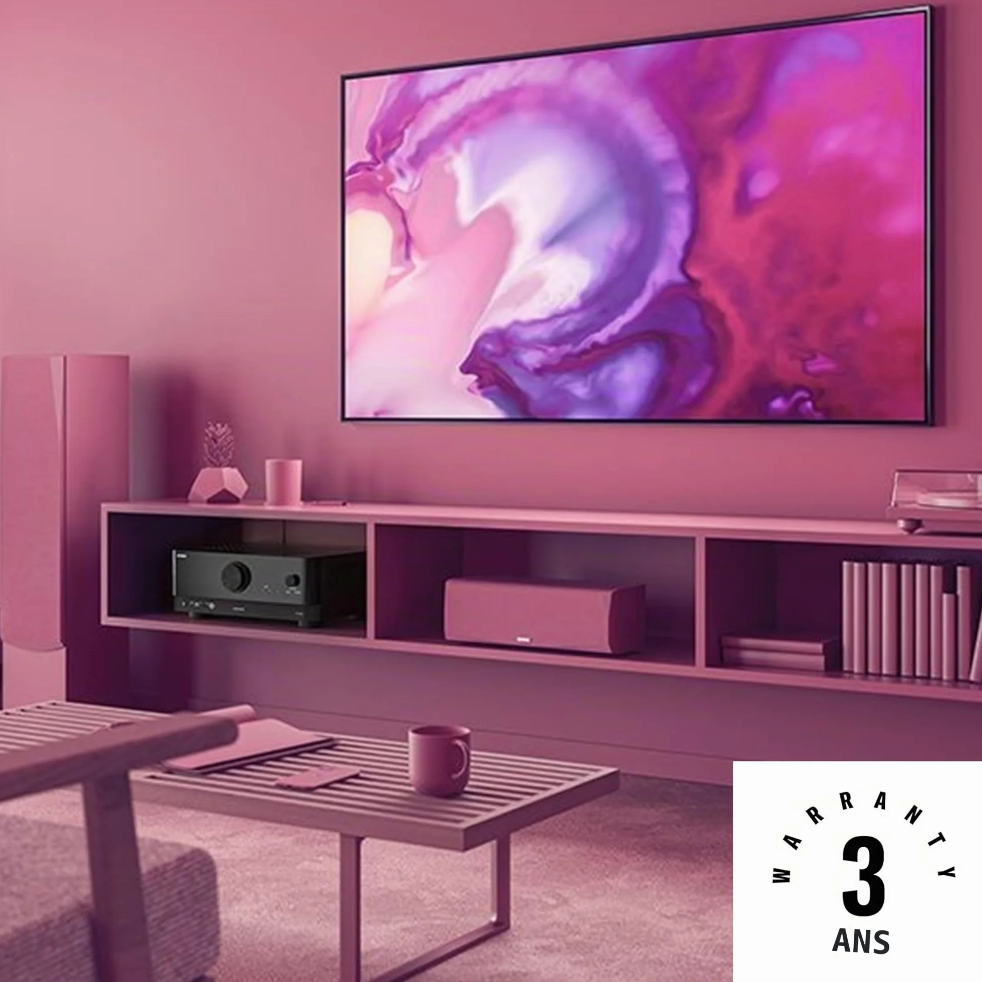 Yamaha RX-V4A Amplificateur WiFi Surround MusicCast Home Cinéma 5.2 Noir