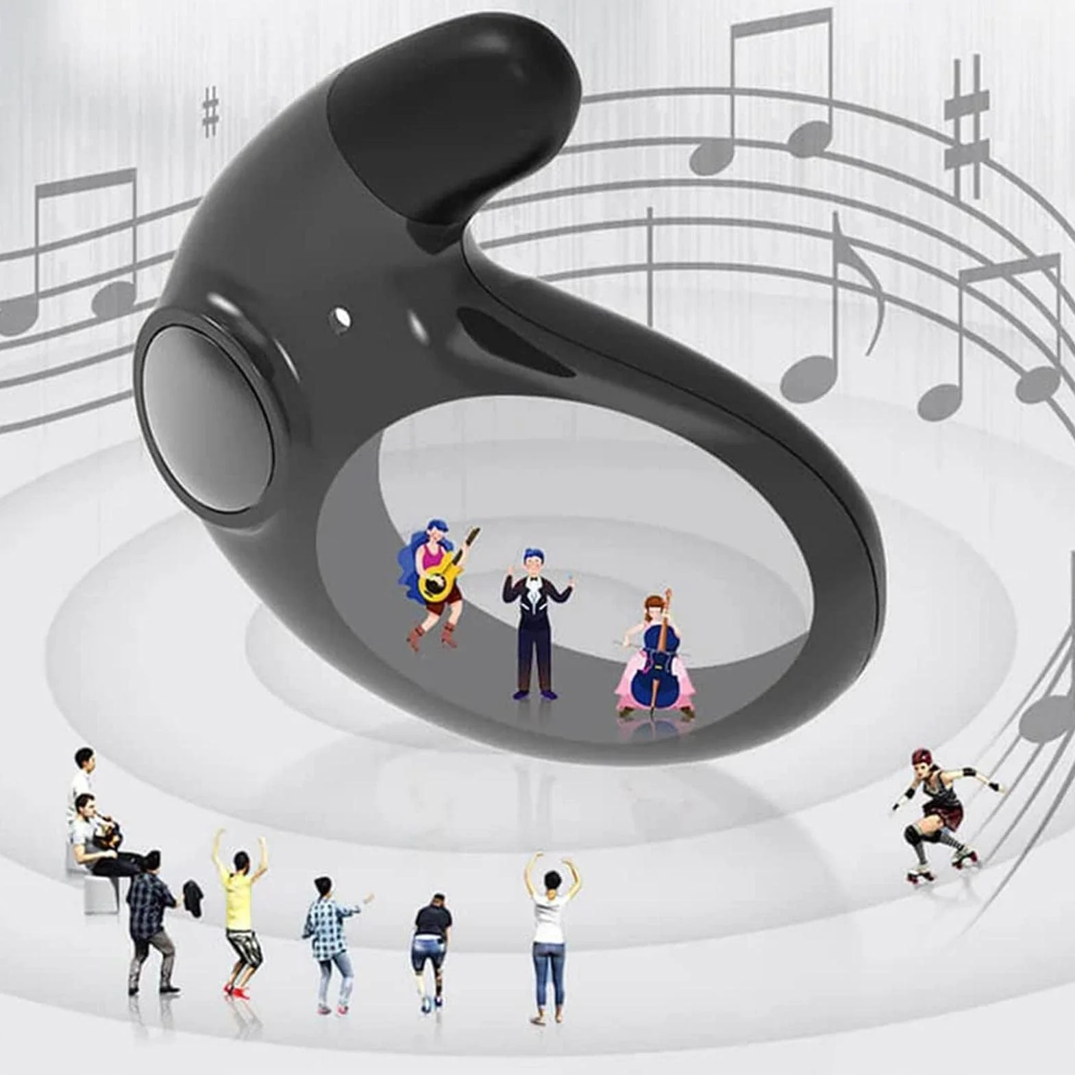 Teksome Écouteurs sans Fil Blue-Tooth | Écouteurs antibruit pour Dormir | Écouteurs Intra-Auriculaires IPX5 | Écouteurs sans Fil pour Les trajets et Le Sport