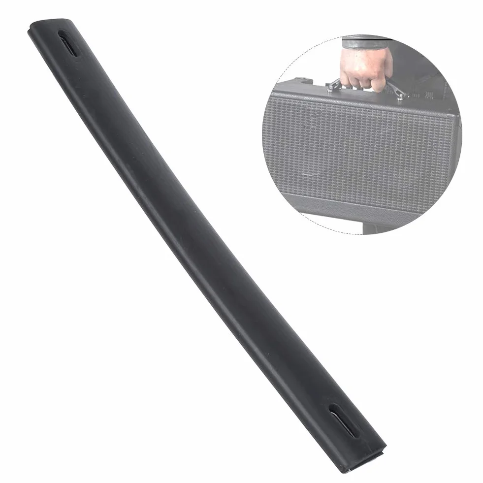 Poignée de Haut Parleur de Guitare en Cuir PU Poignée d'amplificateur de Guitare Noire pour Haut Parleur Ampeg Style Vintage,Conférencier, Accessoires d'équipement o