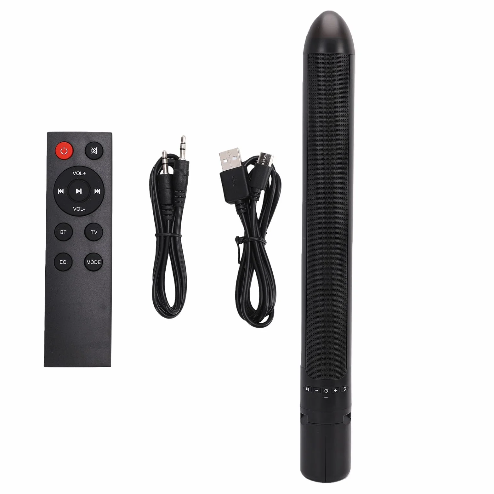 Système Audio 2.1 Canaux avec Caisson de Basses, Haut-parleurs TV, Home Cinéma, Son Surround, Bluetooth 6.0, Batterie 2000 MAh, Entrées AUX et USB, Idéal pour Les Films