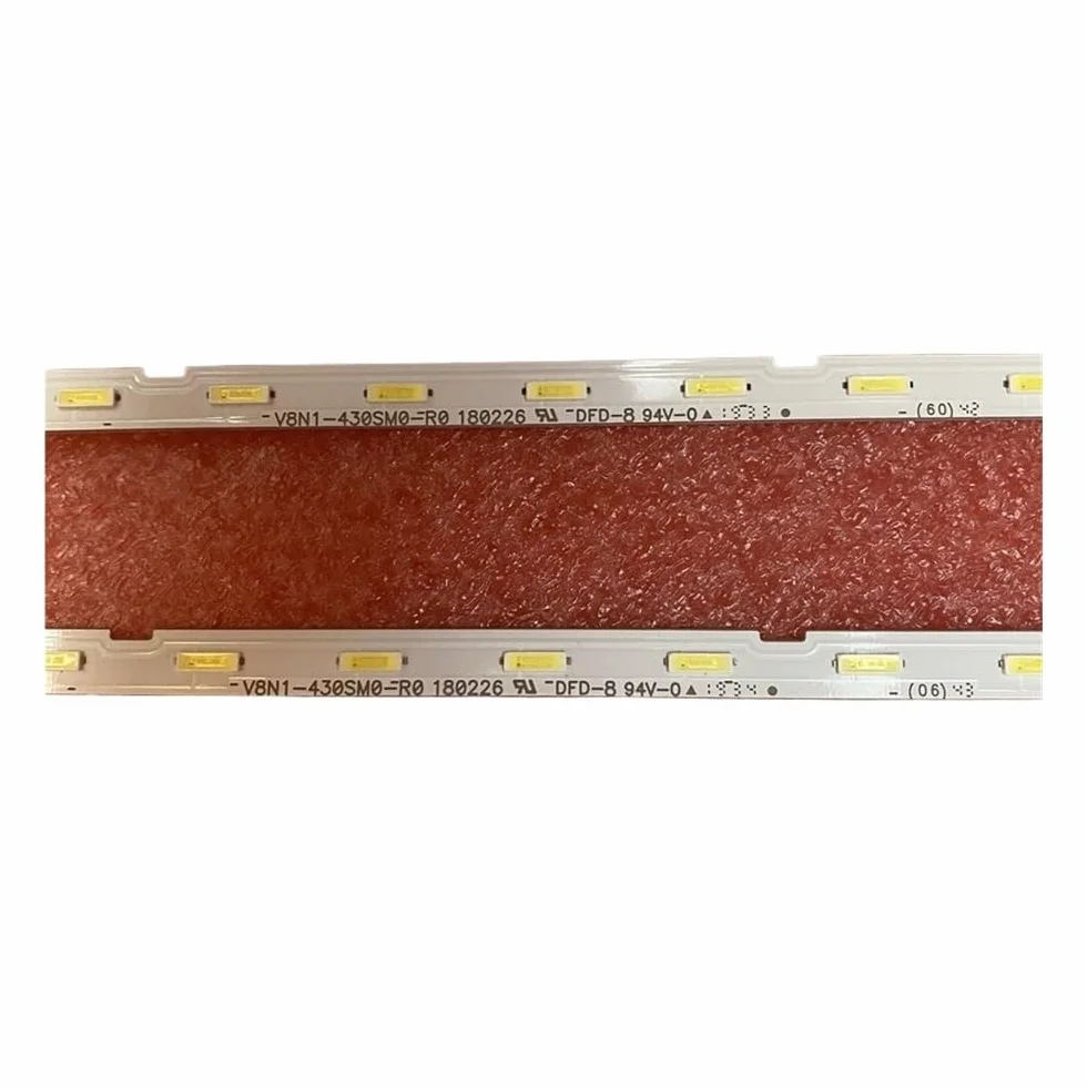 Bande de rétro-éclairage LED pour Samsung TV UE43NU7025 UE43NU7190U UE43RU7100 UE43RU7200 (2 PCS)
