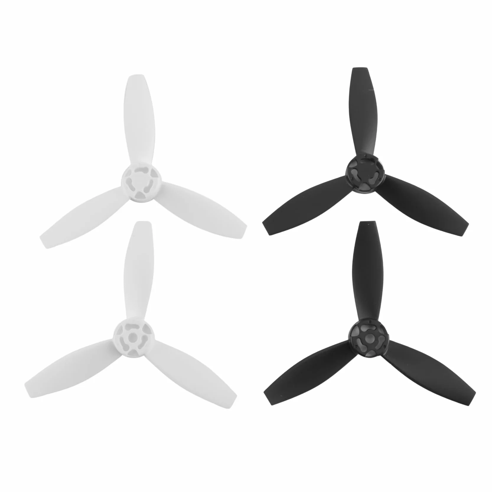 4 HéLices Accessoires Lames de PièCes de Rechange pour Parrot Bebop 2 Drone Noir Blanc