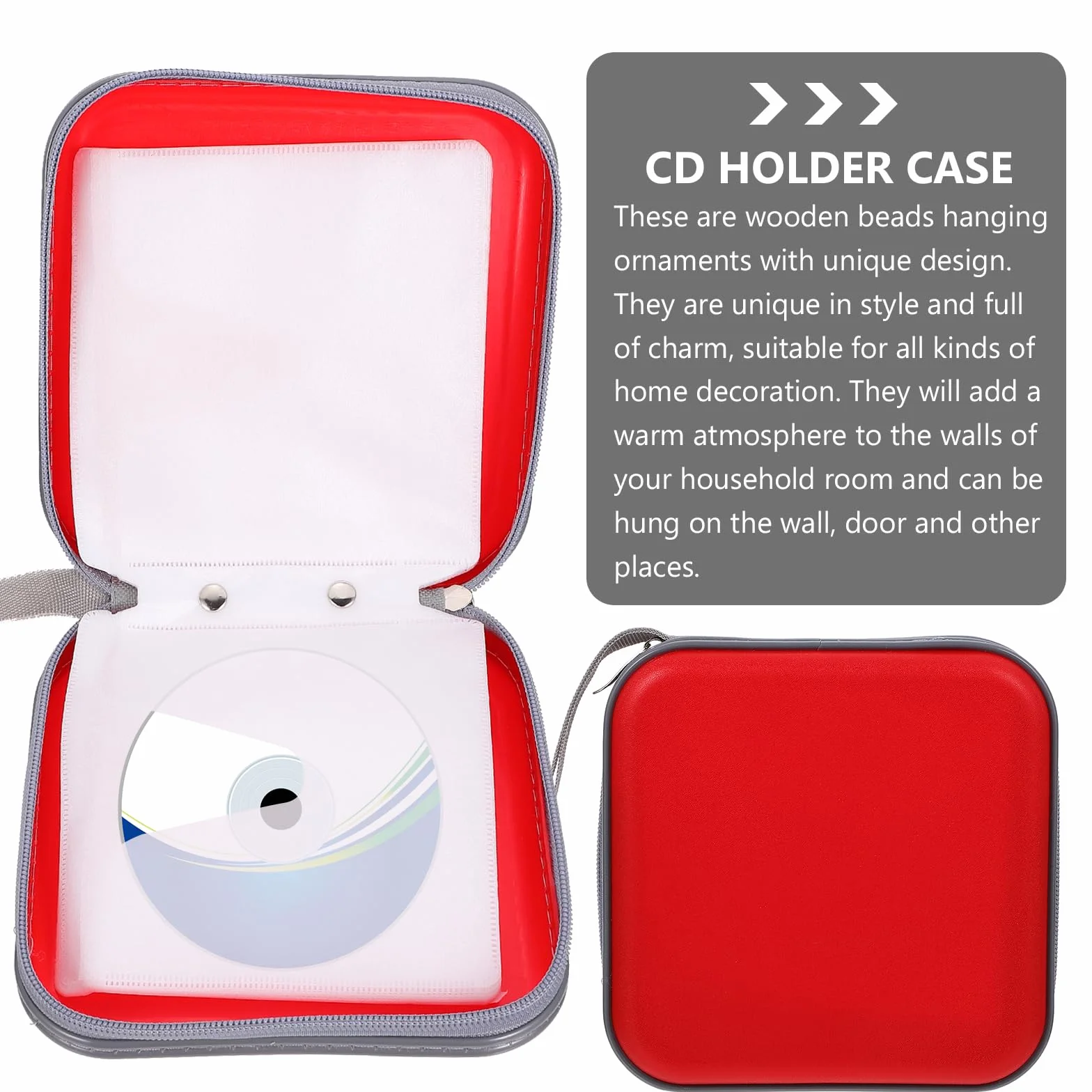 SUPVOX 40 De CD Organisateur De Support De DVD Pochette DVD Portefeuille Étui CD DVD Cas Vcd Livret D'album Porte-Disque Portable Éva - Pochette CD Auto Plastique Boîte De Support