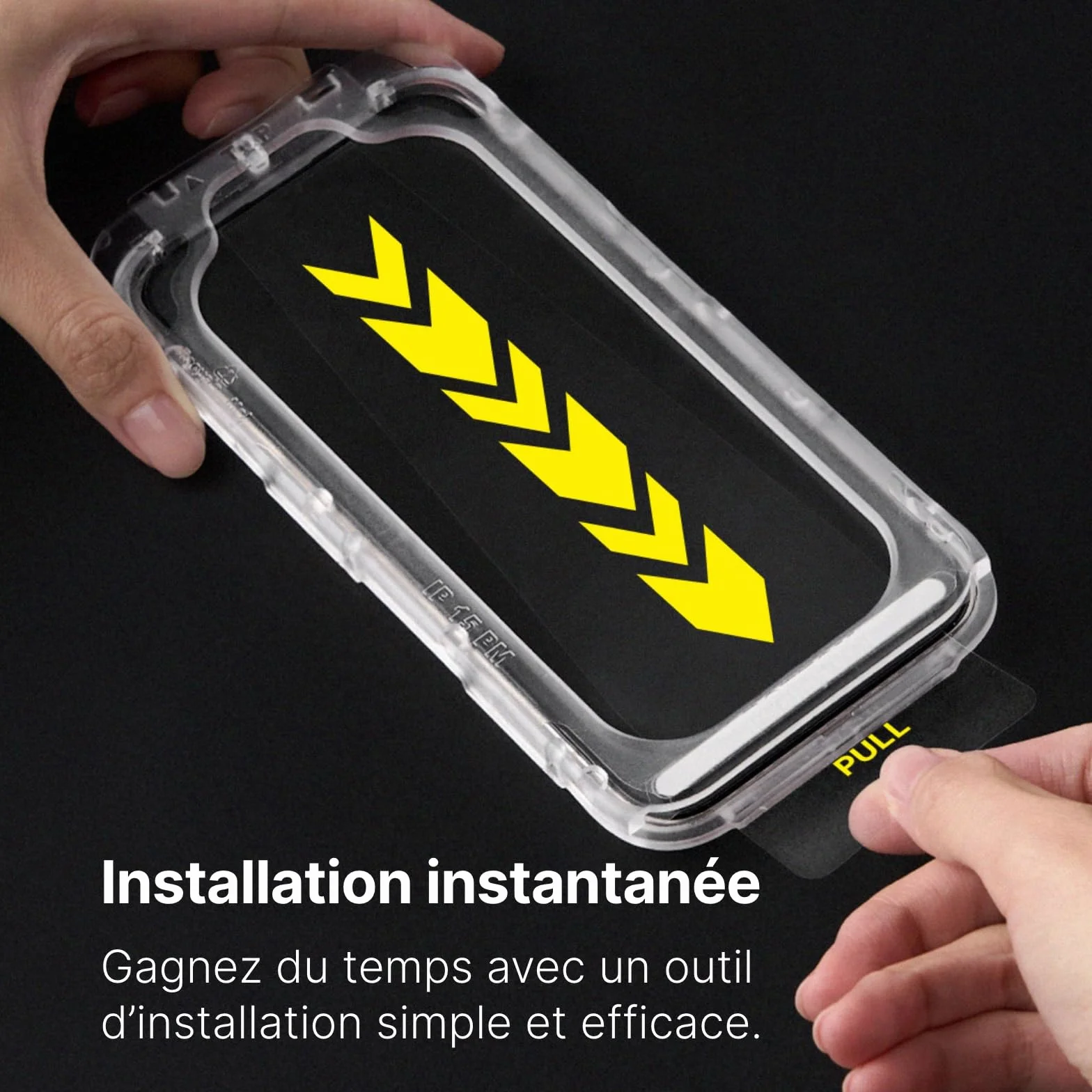 RhinoShield Protection d'écran Compatible avec [iPhone 17/17 Pro/ 16 Pro] | Impact Protector Pro – résistant aux Chocs et aux Rayures, Anti-lumière Bleue, Outil d’Installation Inclus -Transparente