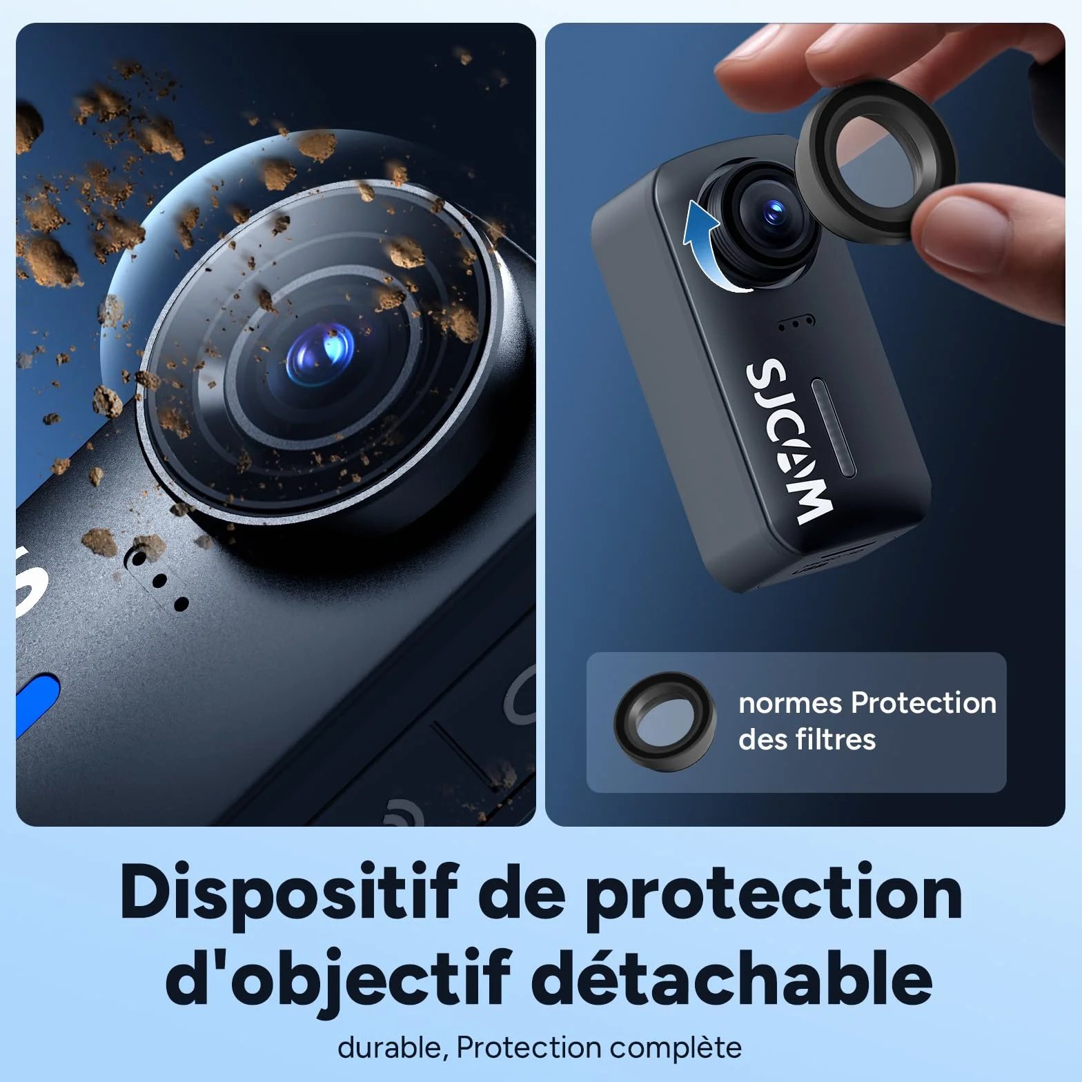 SJCAM C110Plus Mini Caméra Vlog Sport 4K sans Carte, Caméra Corporelle 170° FOV, Enregistrement Audio et Vidéo, 8X Zoom, Stabilisation 6 Axes, Caméra Action pour Cyclisme, Moto, Famille, Voyage, Noir