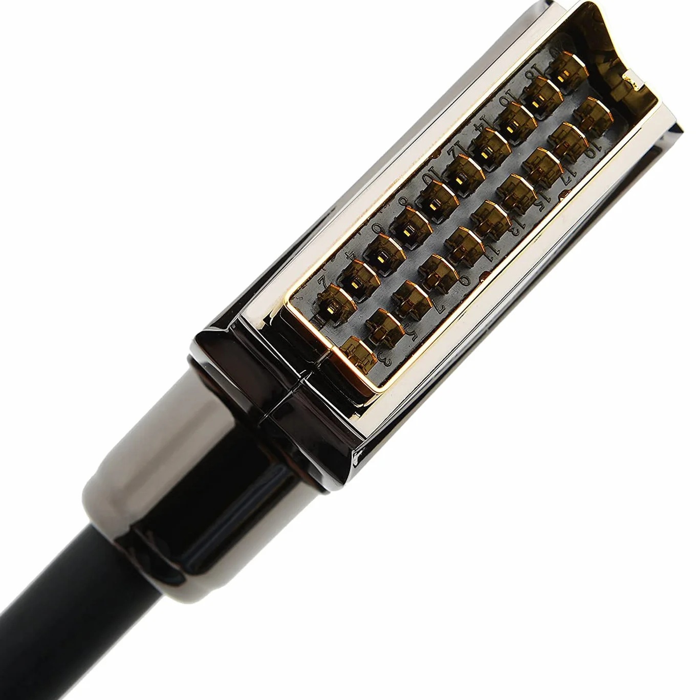 KabelDirekt – 3m Câble SCART (21 pôles, multi blindé, fiche de précision, Full HD)