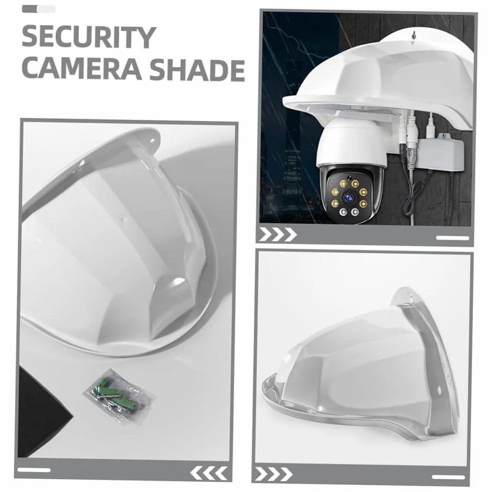 Protection de Caméra Caméra de Sécurité Housse de Pluie Caméra Housse de Pluie Caméra Pare-Soleil Sécurité 2 Pièces