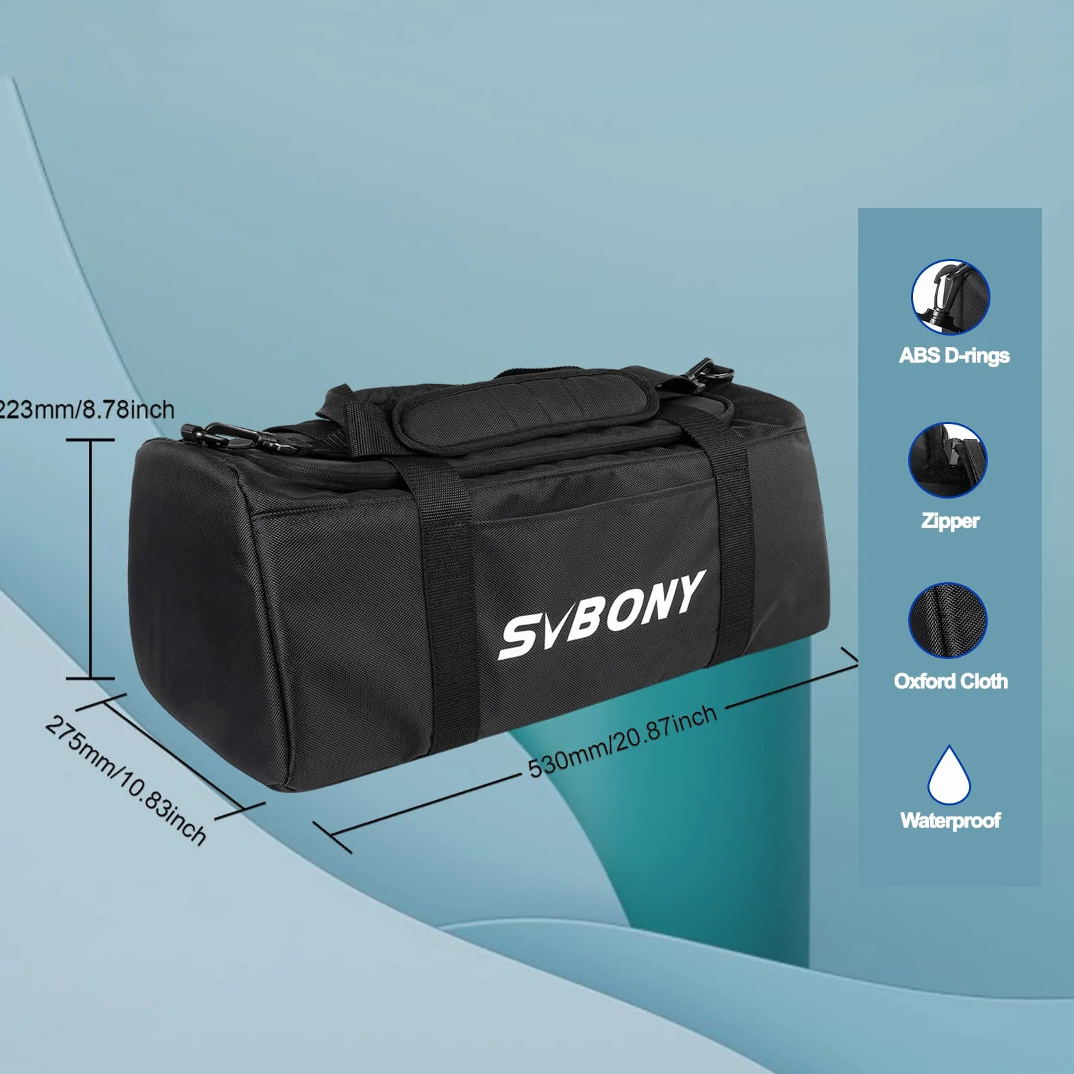 Svbony SV212 Teleskoptasche Gepolsterte Mehrzweck Tragetasche Verstellbarer Schultergurt Tissu Oxford 1680D PVC