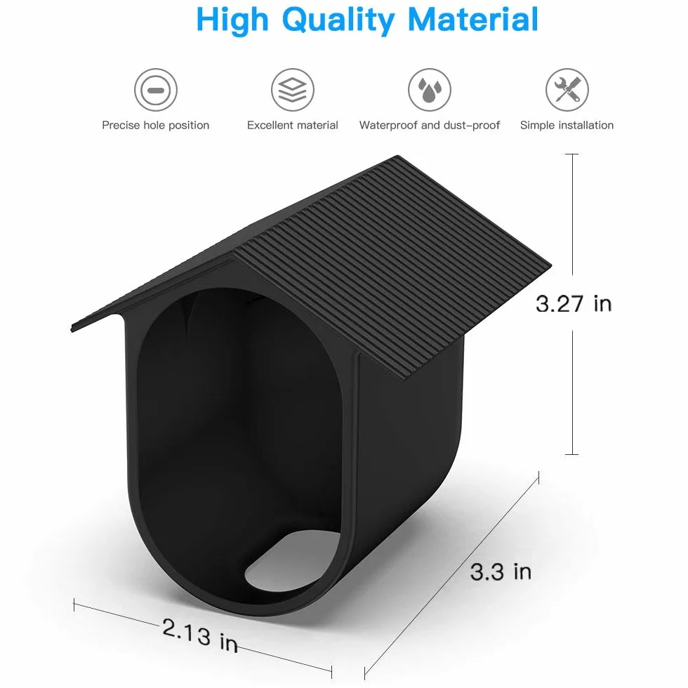 HOLACA Lot de 3 Coques en Silicone résistantes aux intempéries pour Arlo Ultra 4K Arlo Ultra 2 Arlo Pro 3, Arlo Pro 4 - Protection supplémentaire - Noir