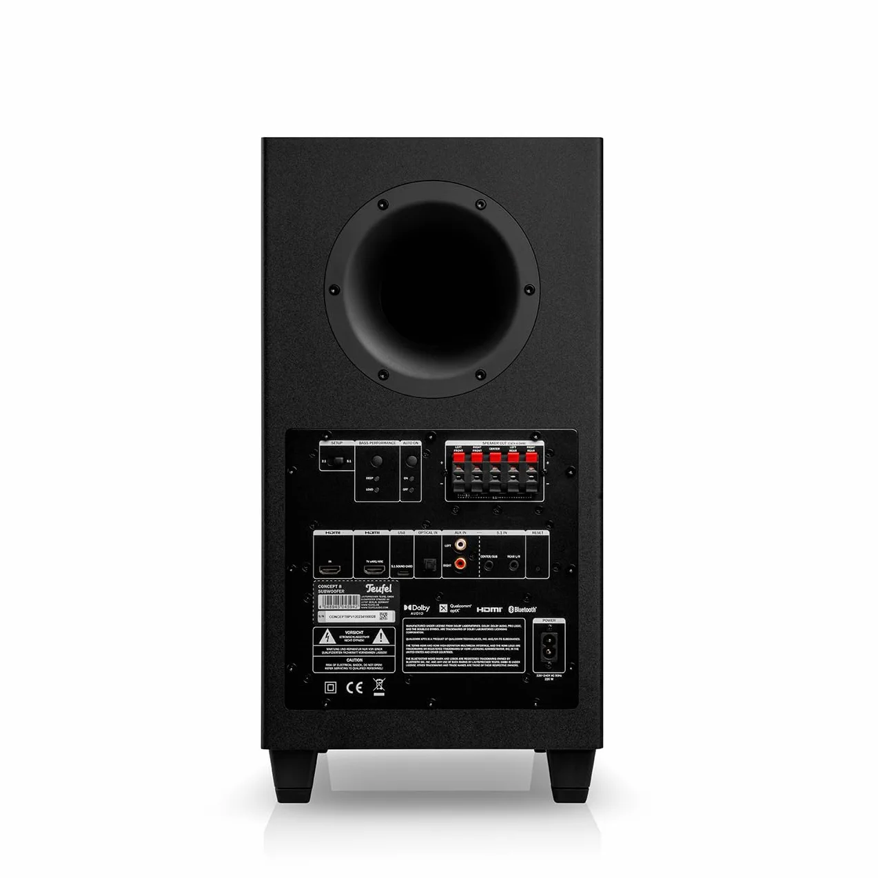 Teufel CONSONO 35 Système Home Cinéma Surround 5.1 avec Bluetooth, Dolby Audio, HDMI Arc CEC (Blanc)