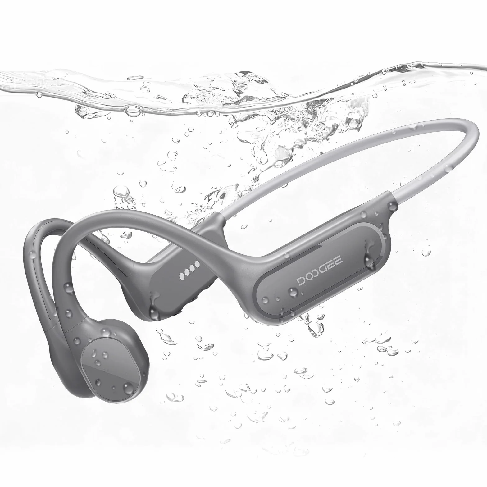 ECouteurs à Conduction Osseuse, Etanches Ip68, Écouteurs de Natation, Avec Une Autonomie de 10H, Bluetooth 5.4 Sans Fil, 32 Go, Mp3 Double Mode, Pour Le Cyclisme, Natation et Remise en Forme