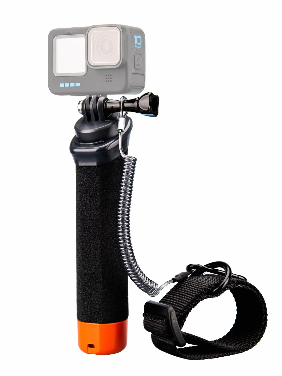 Lammcou Poignée Flottante, Go Pro étanche Handler pour plongée sous-Marine, Monopode avec Corde de sécurité et Bracelet, Floating Hand Grip pour Hero 13 12 11 10 9 Go3 X3 Accessoires