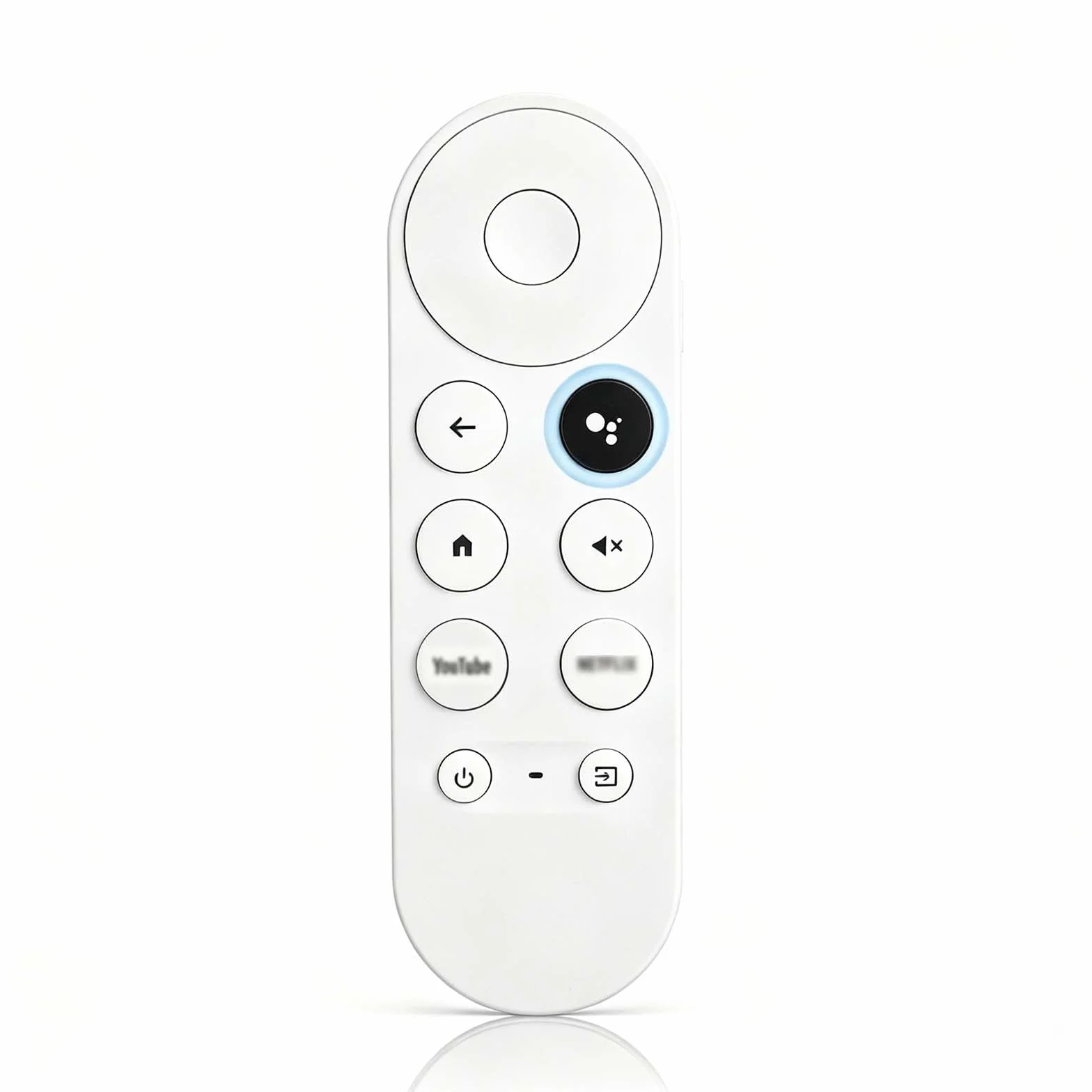 Telecommande pour Chromecast Google TV 4K HD Snow, Telecommande Bluetooth Vocale G9N9N, Remplacement Télécommande pour Google avec Netflix et Youtube Buttons