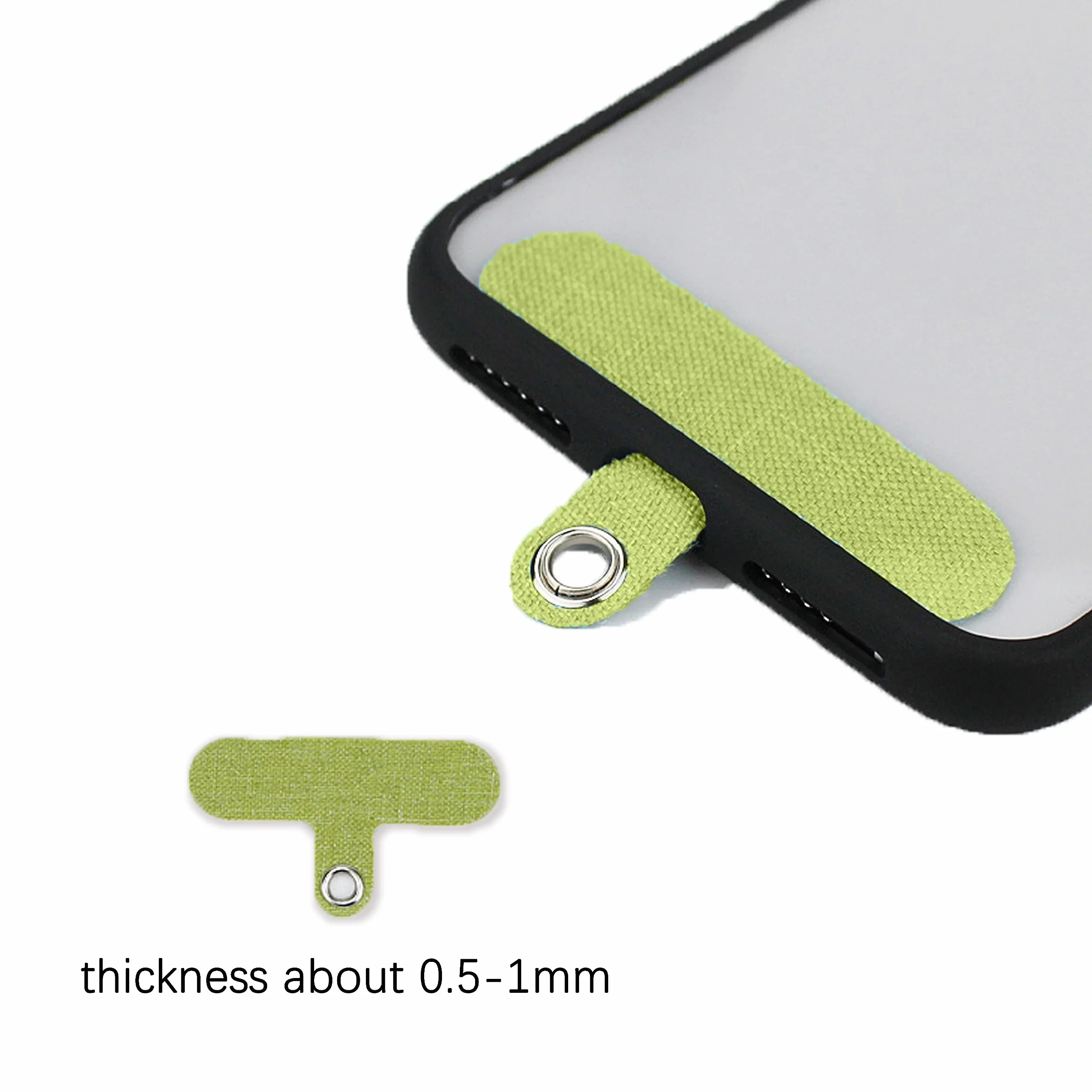 Lanière de téléphone portable perlée motif œil, chaîne anti-perte cou et poignet, pour téléphone clés cartes (bleu)