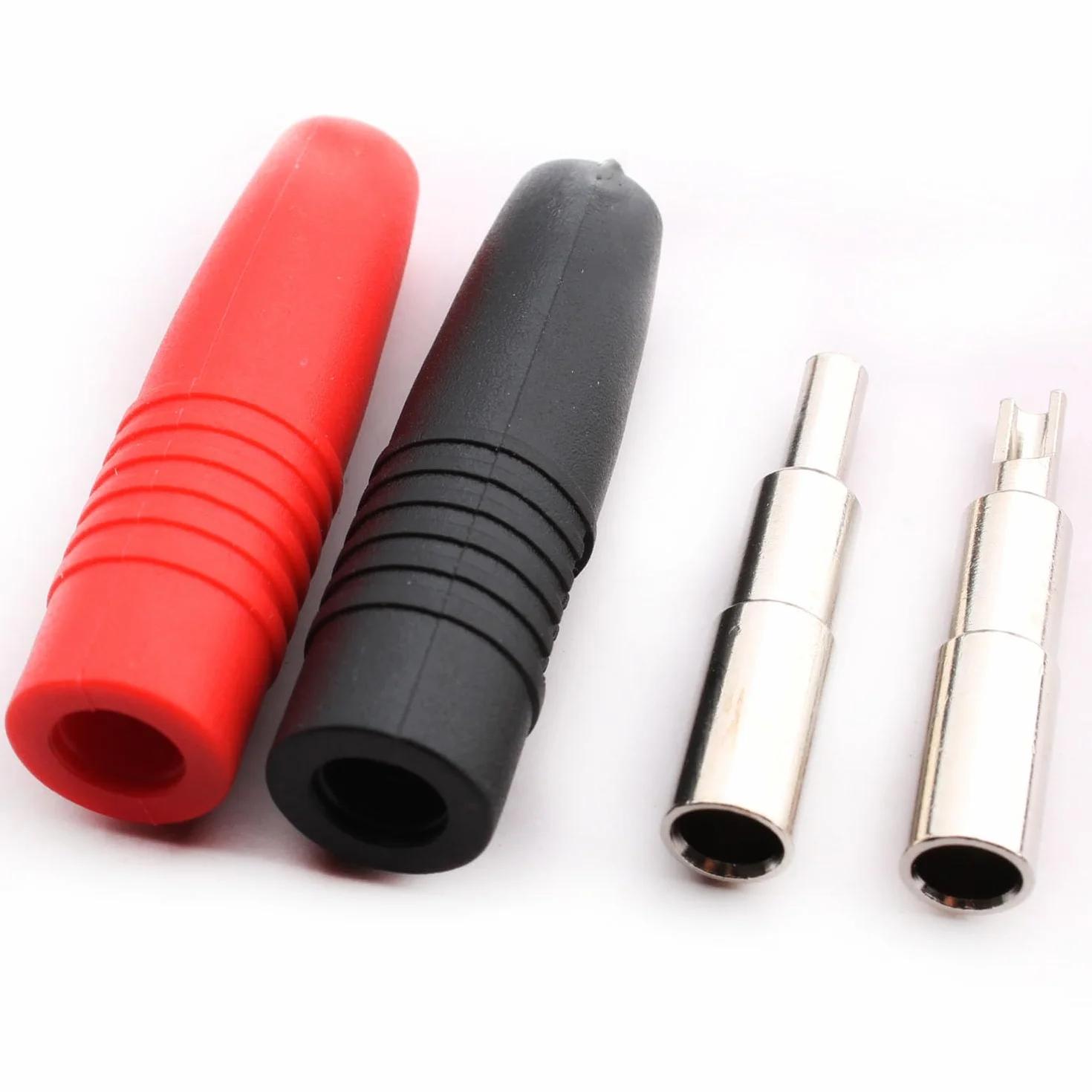 RUNCCI-YUN Lot de 10 fiches banane femelles isolées souder fiche banane 4mm femelles pour connecteur banane mâle non isolé