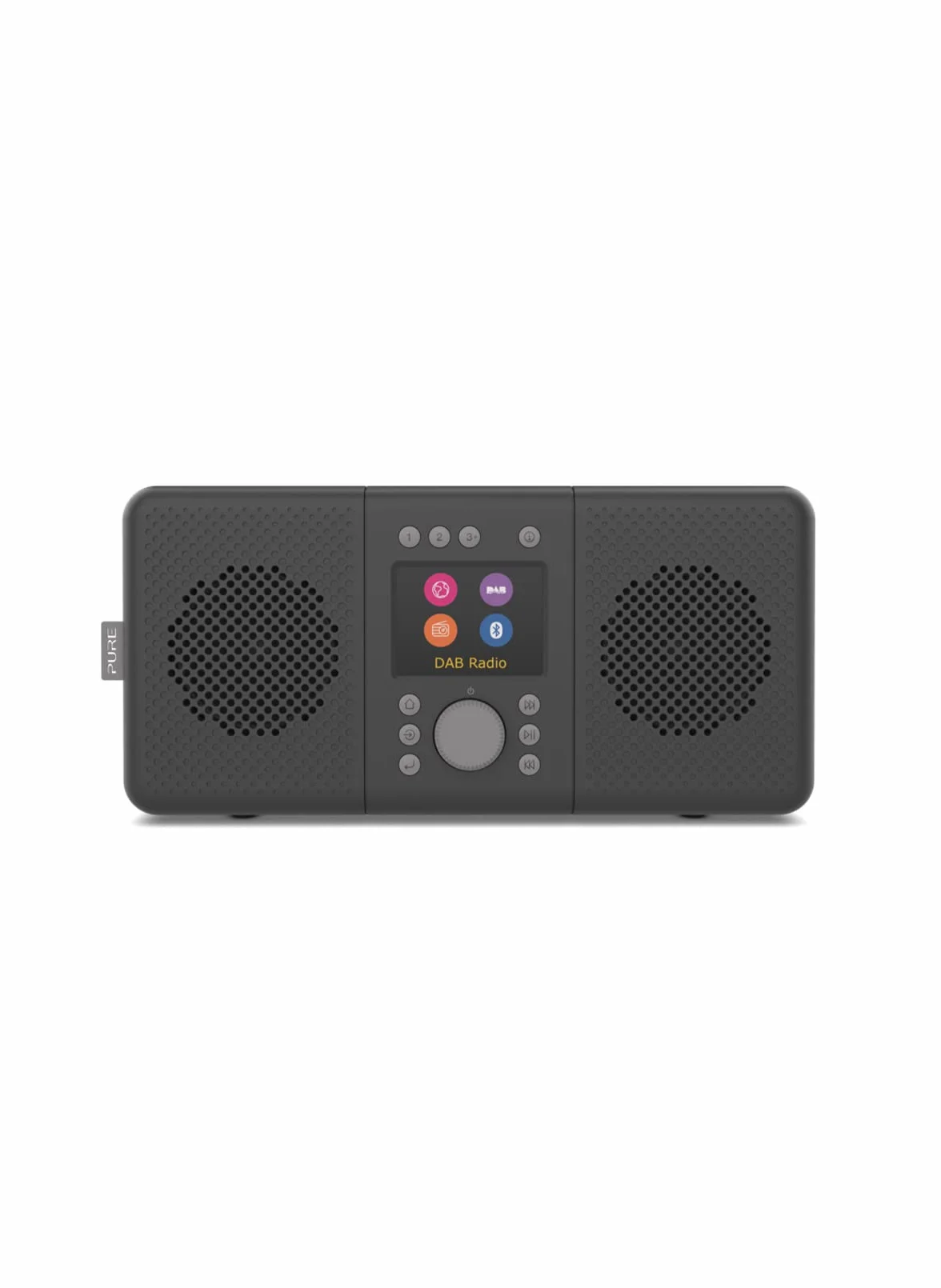 Pure Elan Connect+ Radio Internet stéréo avec DAB+ et Bluetooth 4.2 (Dab/Dab+, Radio FM, Radio Internet, écran TFT, 20 préréglages, Streaming Musical, Anthracite