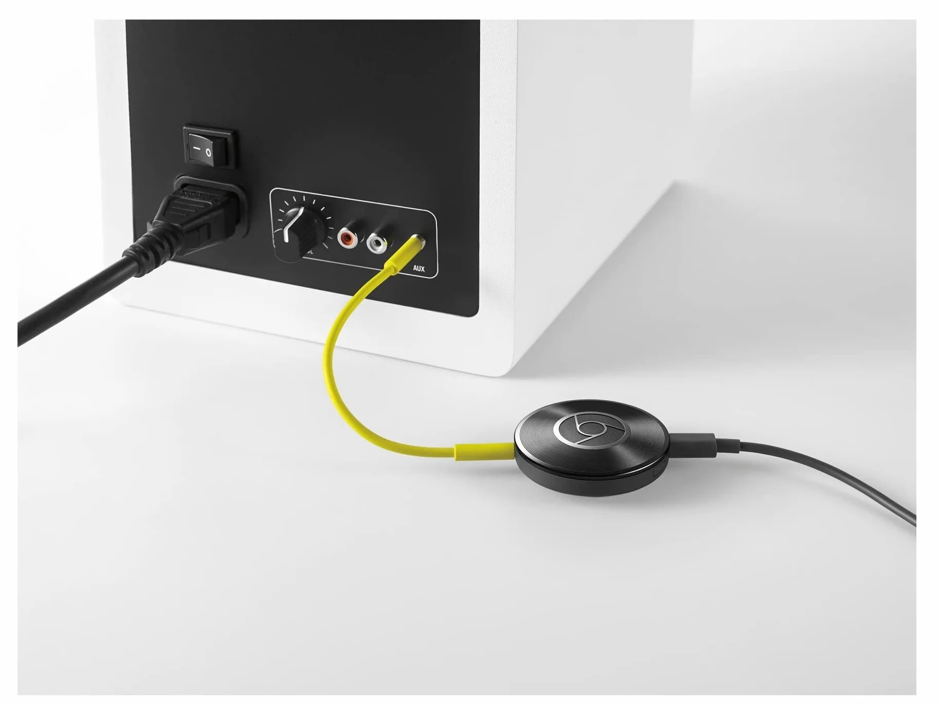 Google Chromecast Audio Noir Brillant