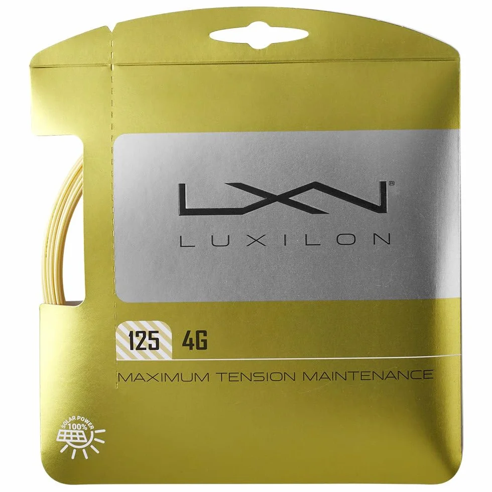 Cordages pour Raquette Luxilon 4G Rouleau 2 mètres 1,25 mm Or