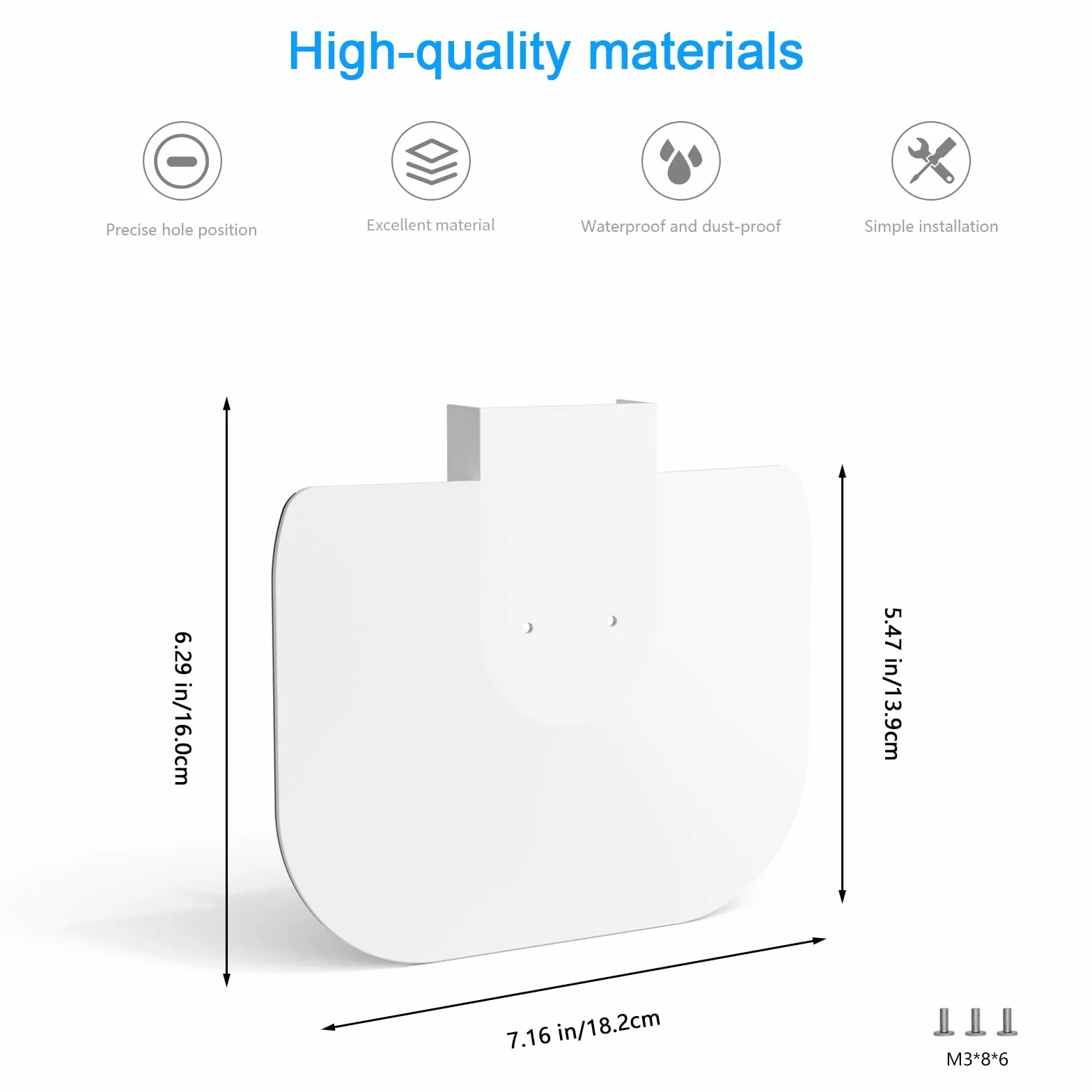 HOLACA Housse résistante aux intempéries compatible avec Eufy Security EufyCam S4 (pas pour S4 Max), accessoire de caméra de surveillance extérieure, housse S4