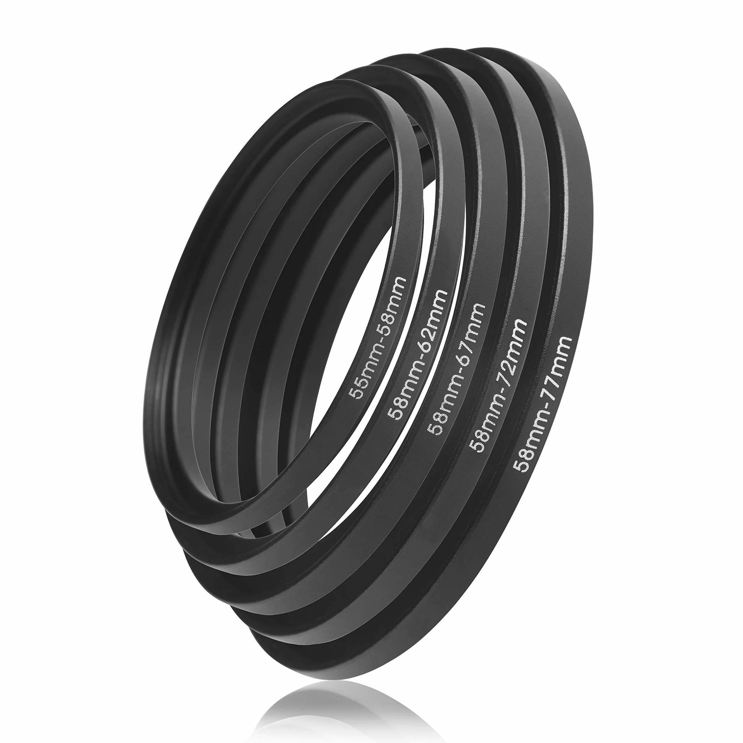 Step UP Filter Adapter Anneau Adaptateur de Filtre Bague d'adaptation. pour Les lentilles et Les filtres. Fabriqué en métal de Haute qualité. Très Mince et Robuste. (58mm – 77mm)
