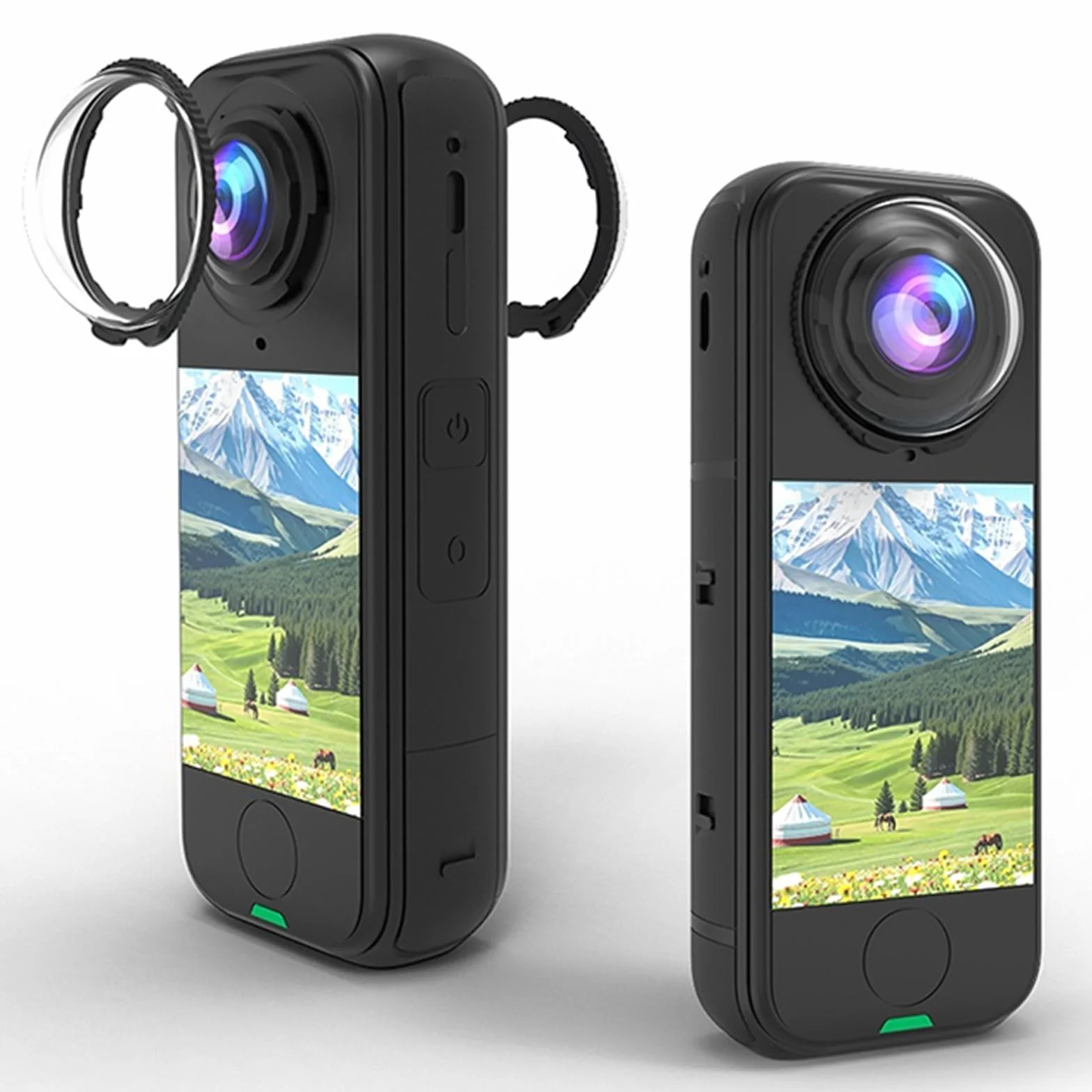 Protections d'objectif de qualité supérieure pour Insta360 X4 Air, haute transparence 10H optique en verre trempé avec revêtement AR, compatible avec les accessoires d'appareil photo Insta 360