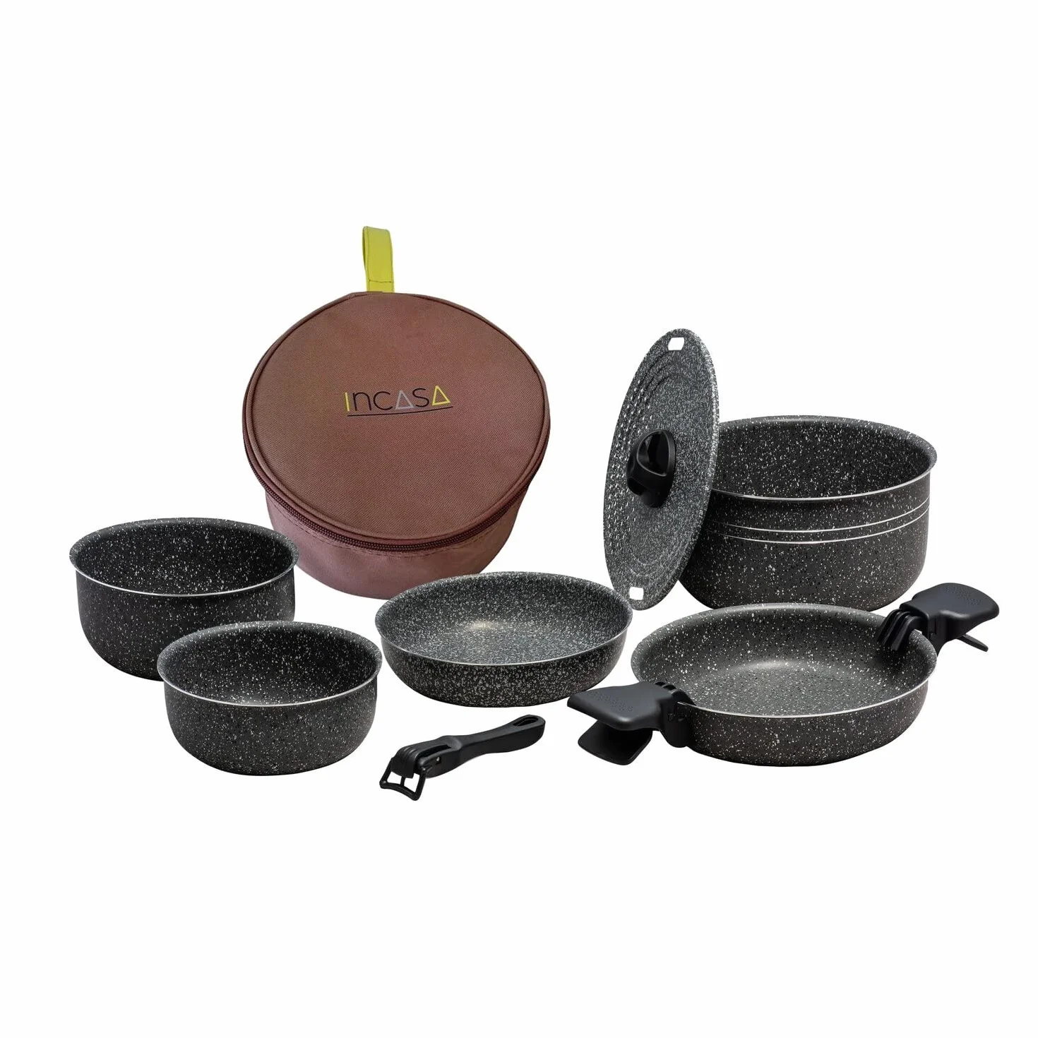 Incasa Popote Quattro 10 pièces 22 cm Gris Granit