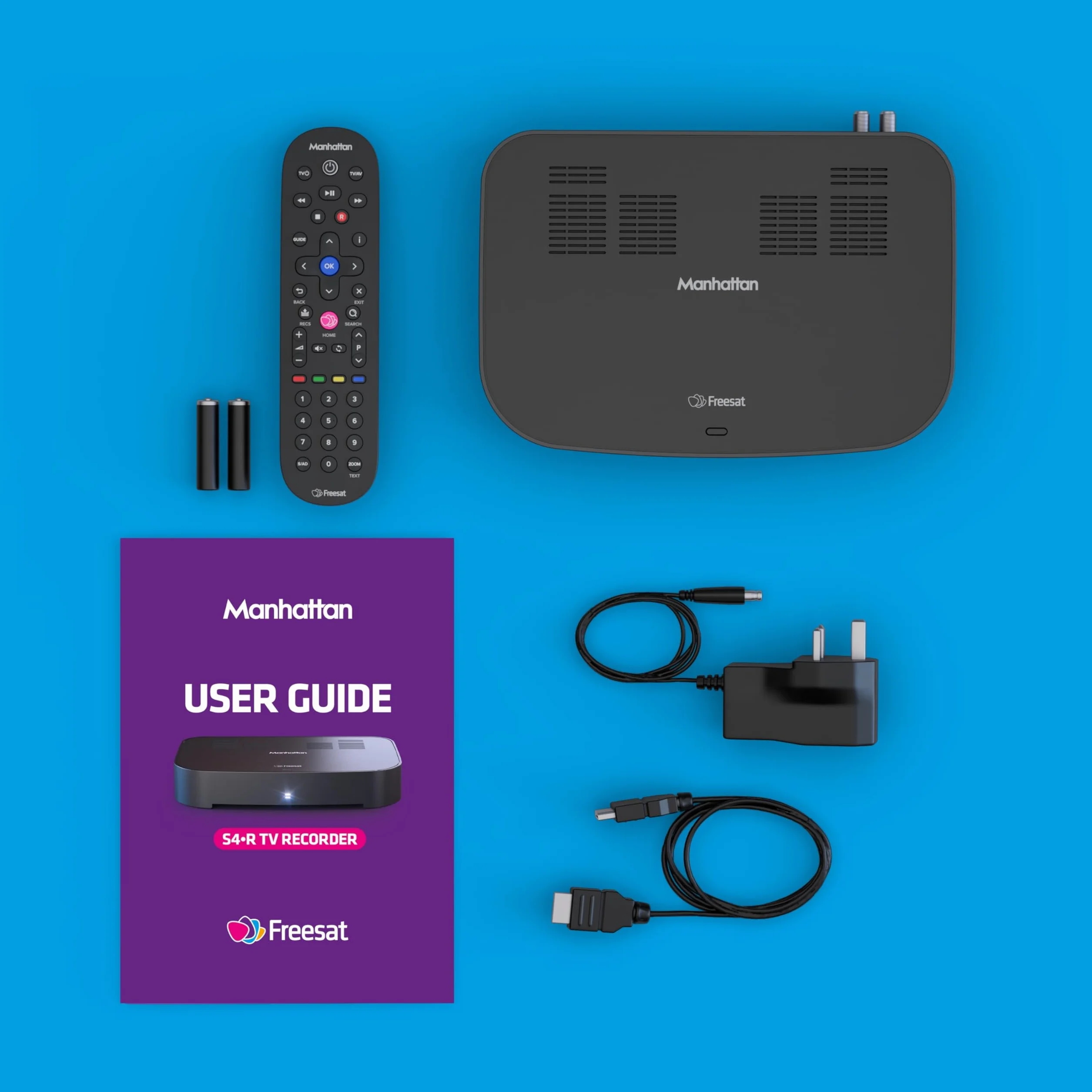 Manhattan Enregistreur TV Freesat 4K S4-R 500 Go
