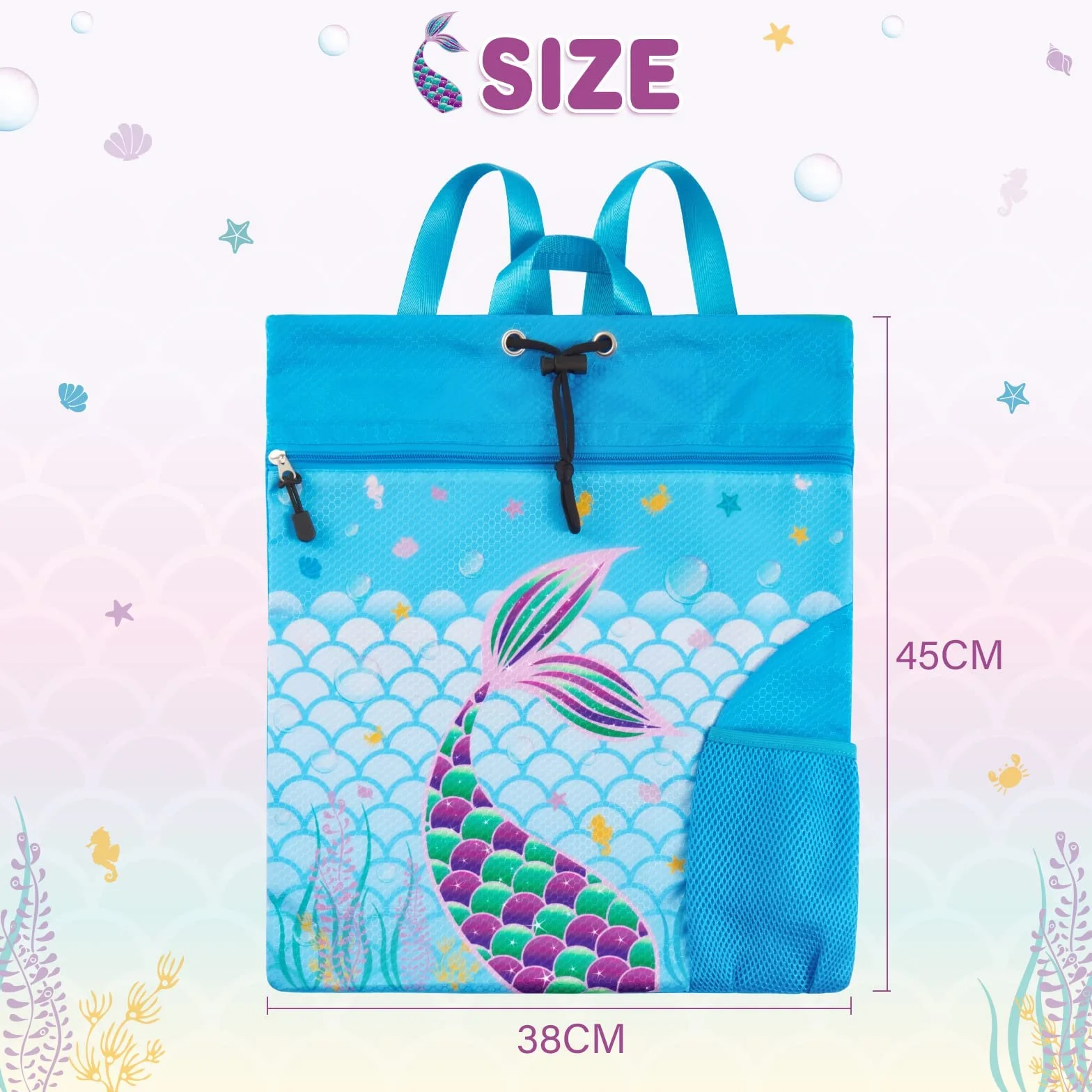 WAWSAM Sac à Dos Cordon Enfant Imperméable Sac de Gym