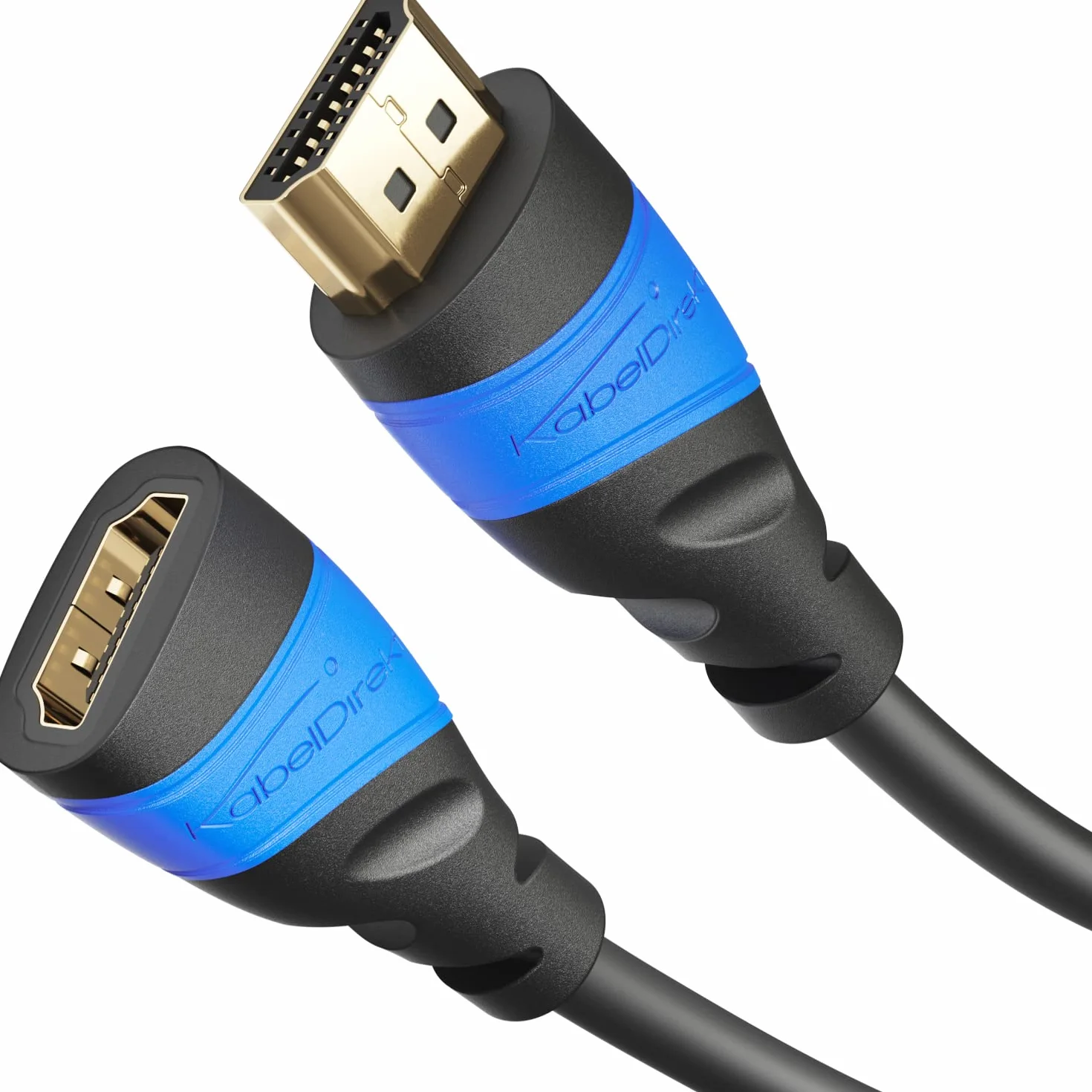 KabelDirekt – Câble d'extension HDMI, blindage spécial A.I.S. – 10m (4K@60Hz pour un Ultra HD époustouflant, extension HDMI pour PS5/Xbox, ARC, Highspeed avec Ethernet)