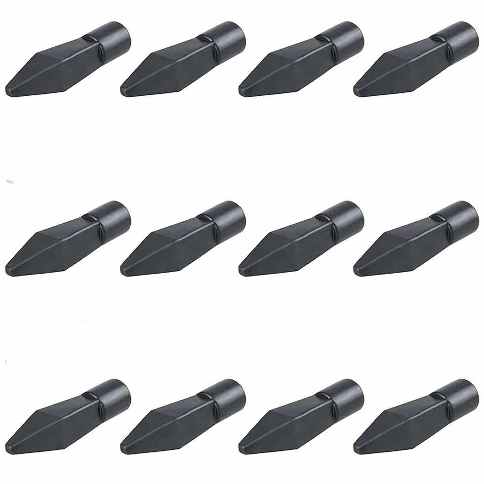 12 pièces Pointe de flèche en Caoutchouc Souple pour tir à l'arc Colle sur Cible