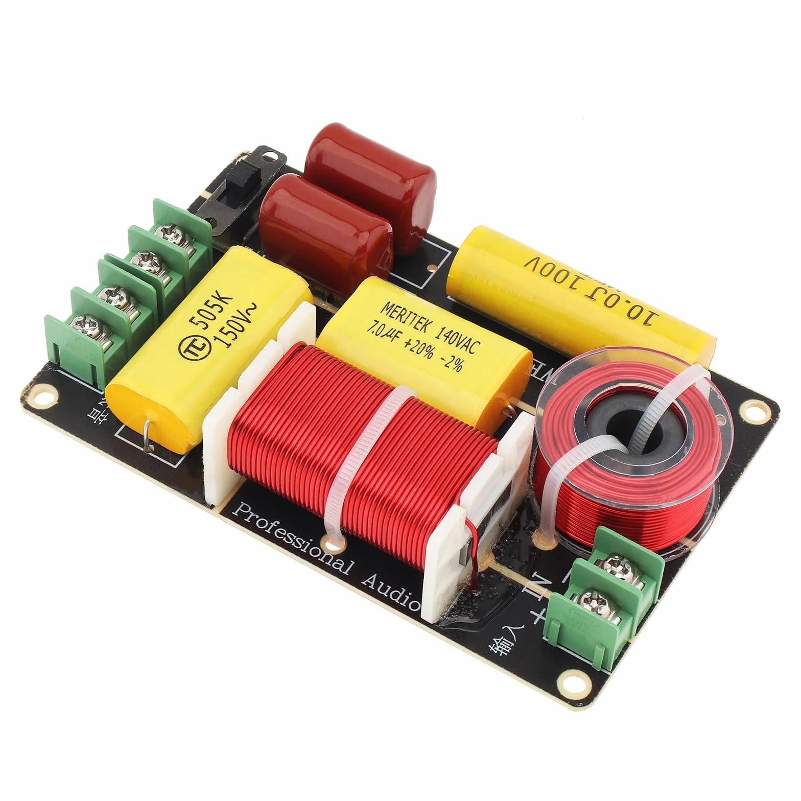 Lot de 2 croisements à 2 voies pour haut-parleur, 250 W 4-12 Ohm HiFi