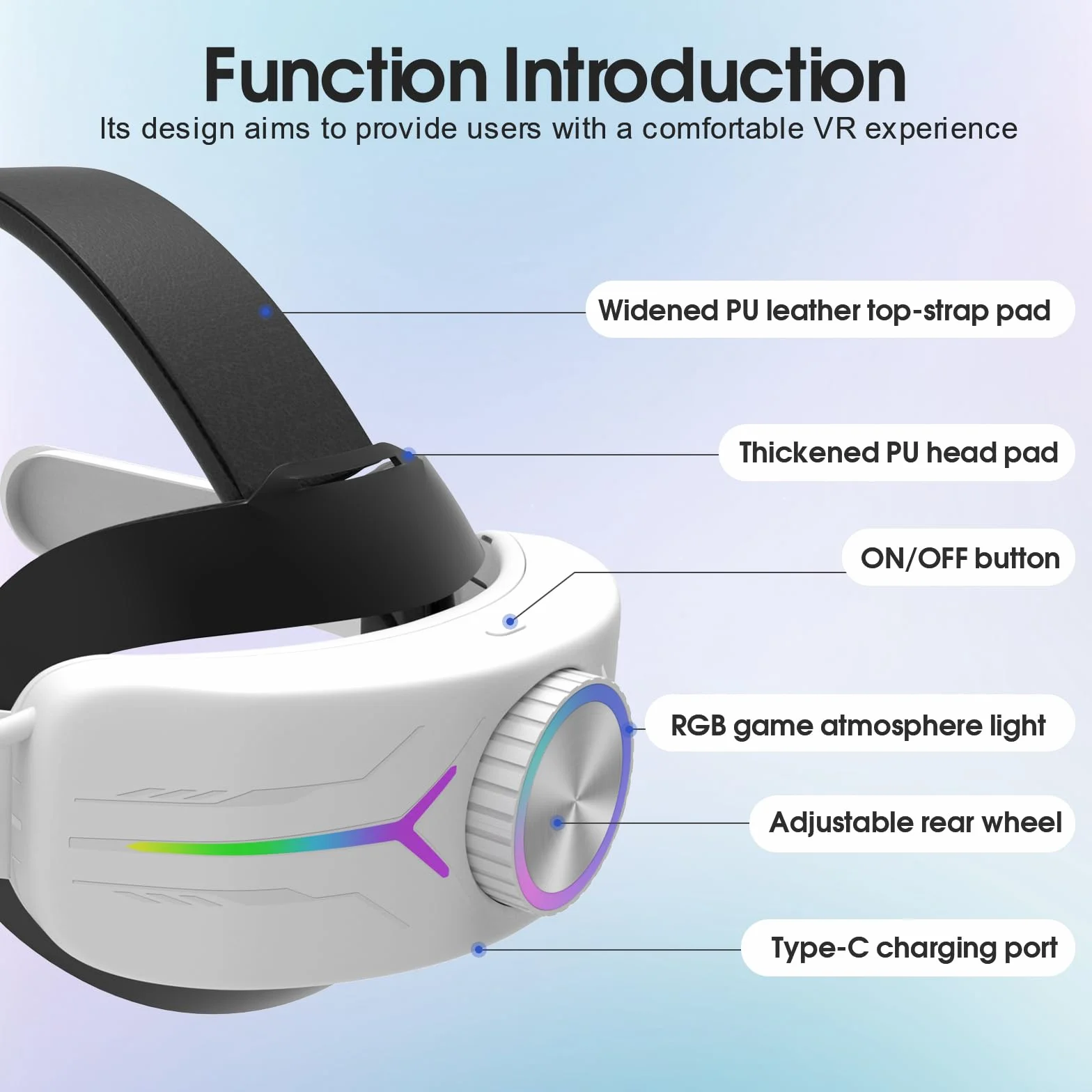 Eyglo Sangle Elite Quest 3S/3 avec Batterie 12000mAh, Amélioration Confort Support VR Accessoires