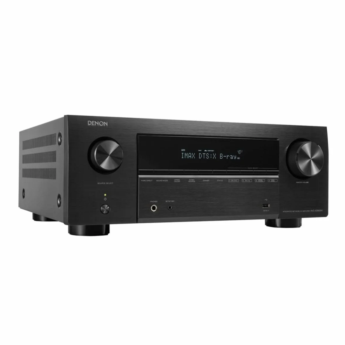 Denon AVC-X3800H Amplificateur Home Cinéma 9,4 Canaux avec Dolby Atmos, DTS:X, Auro-3D, 8K Ultra HD, HEOS Multiroom, Bluetooth, AirPlay 2, Compatible Alexa - Noir