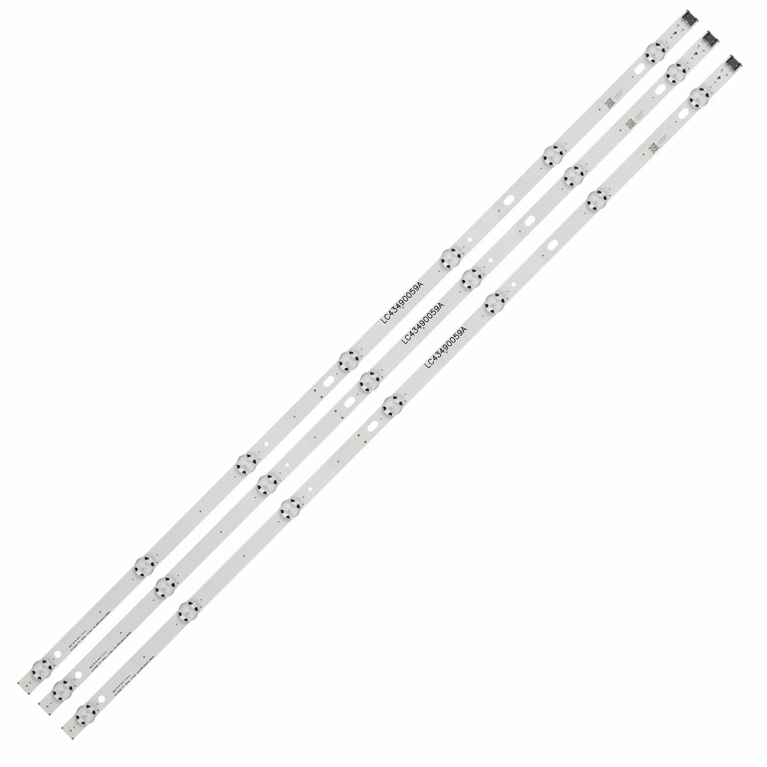 Kit 3 Pièces 7LED 830mm Bande Rétro-éclairage pour LG 43UK6300PLB 43UJ651V 43UJ701V