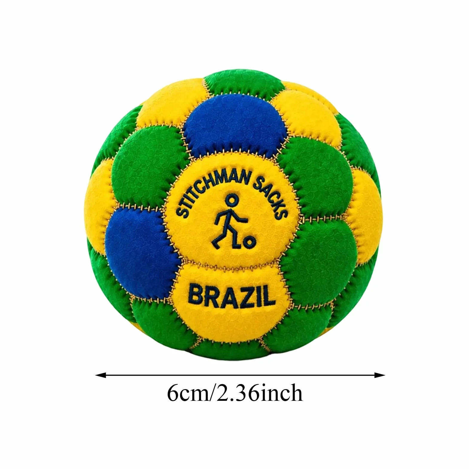 Hacky Sack Football Balle de Jonglage Souple en Peluche pour Activités Extérieures
