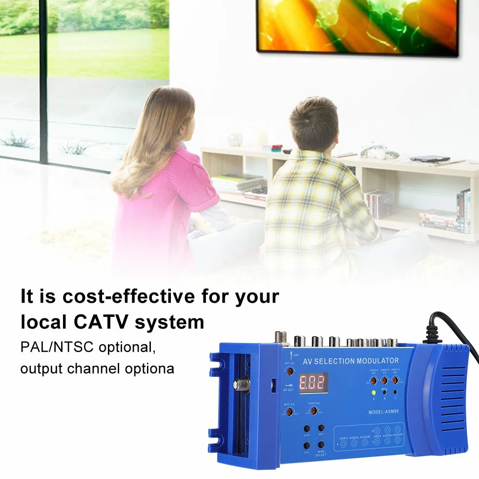 Modulateur HDMI numérique RF, modulateur VHF/UHF Double Bande Portable, convertisseur Portable Standard PAL/NTSC, modulateur AV Multiple en Option pour TV, PC, DVD