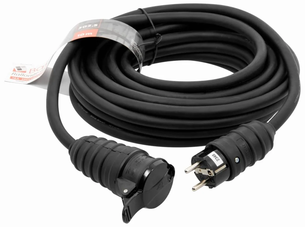 BATILEC Rallonge électrique IP44 10m HO7RN-F 3G2.5mm²