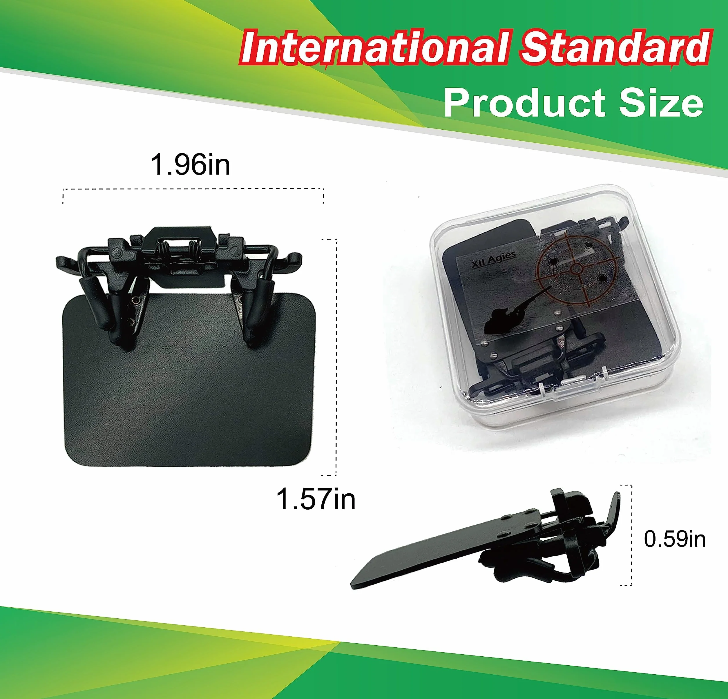 Lot de 2 paires de lunettes de tir standard internationales Patch pour lunettes de vue
