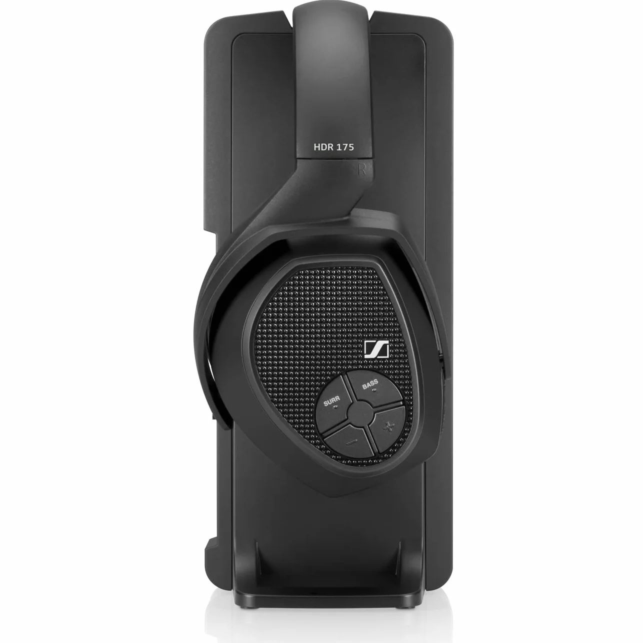 Sennheiser RS 175 – Casque PC Sans Fil RF pour Système TV avec Renforcement des Basses et Mode Son Surround, Compact et Ergonomique, Casques Sans Fil pour TV, Noir
