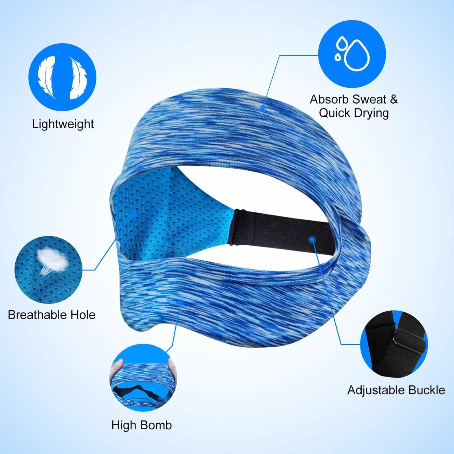 Lot de 2 masques de réalité virtuelle PSVR2 - Sangle réglable lavable pour PSVR2/PICO4