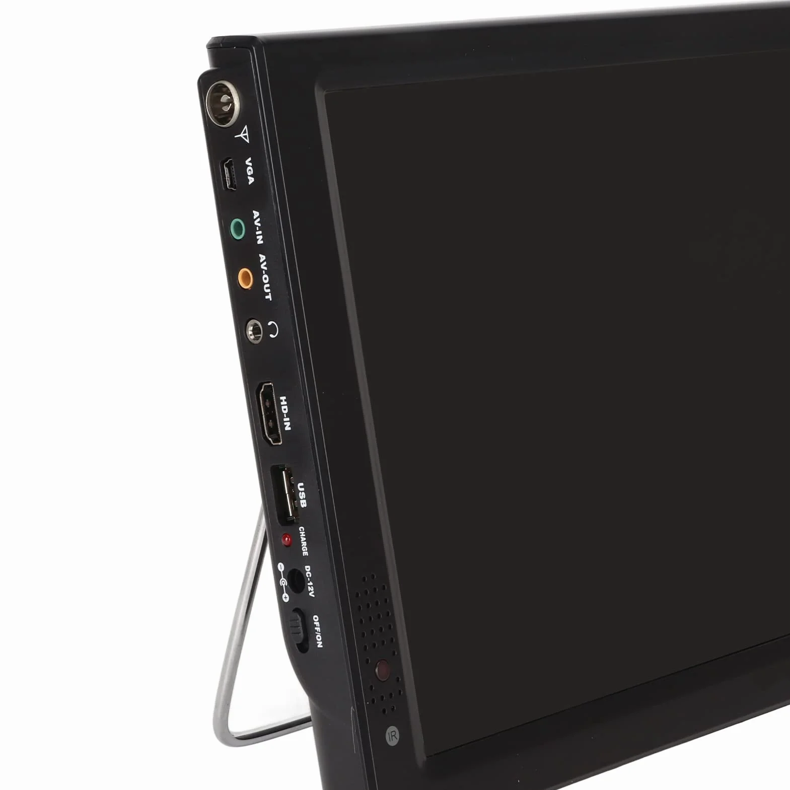 TV Portable 12 Pouces, Télévision Numérique ATSC Rechargeable 1080P TFT LED écran HDMI Lecteur Vidéo, Prise en HDMI, AV, USB, Entrée de Carte TF, pour la Maison, la