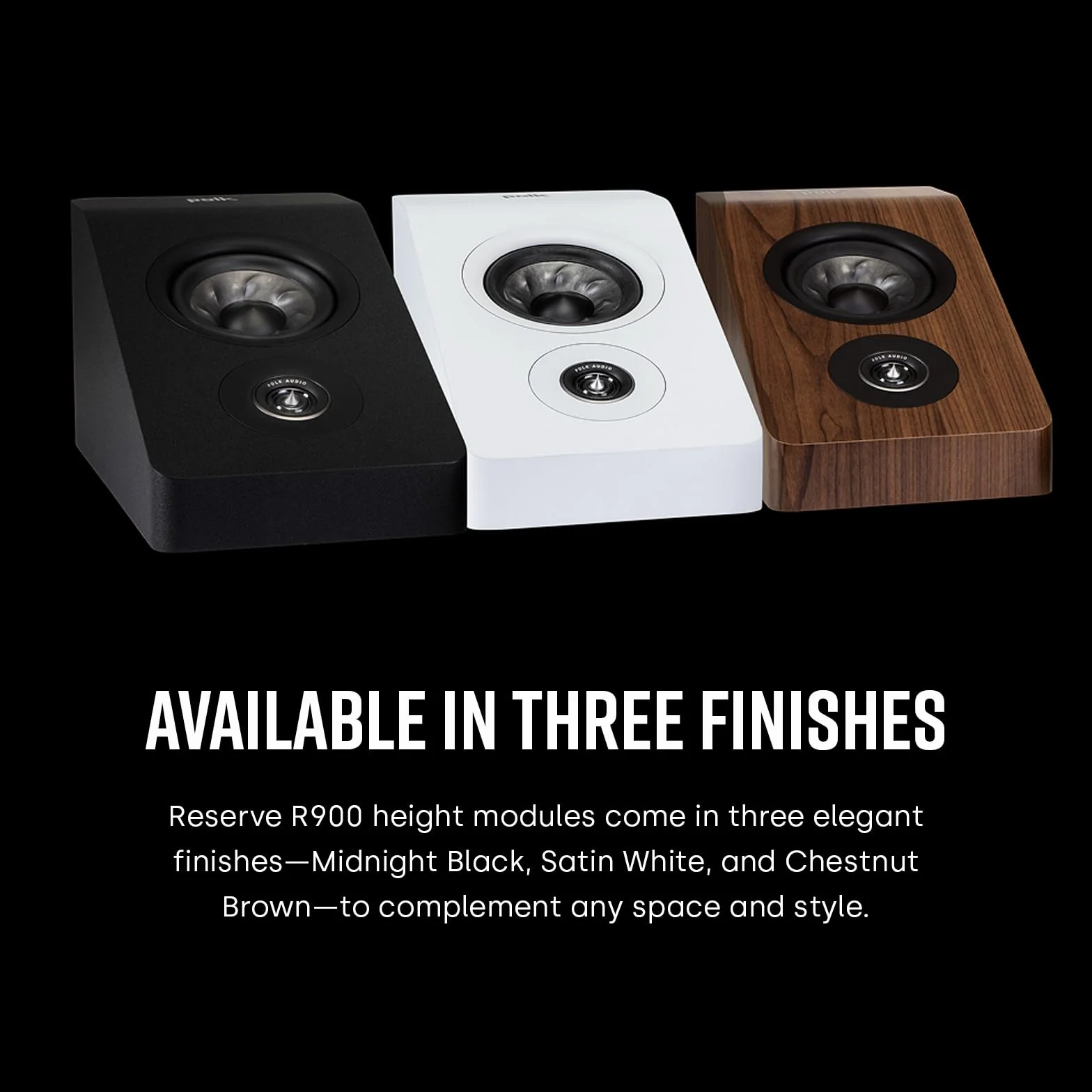 Polk R900 Noir Enceinte Atmos Paire