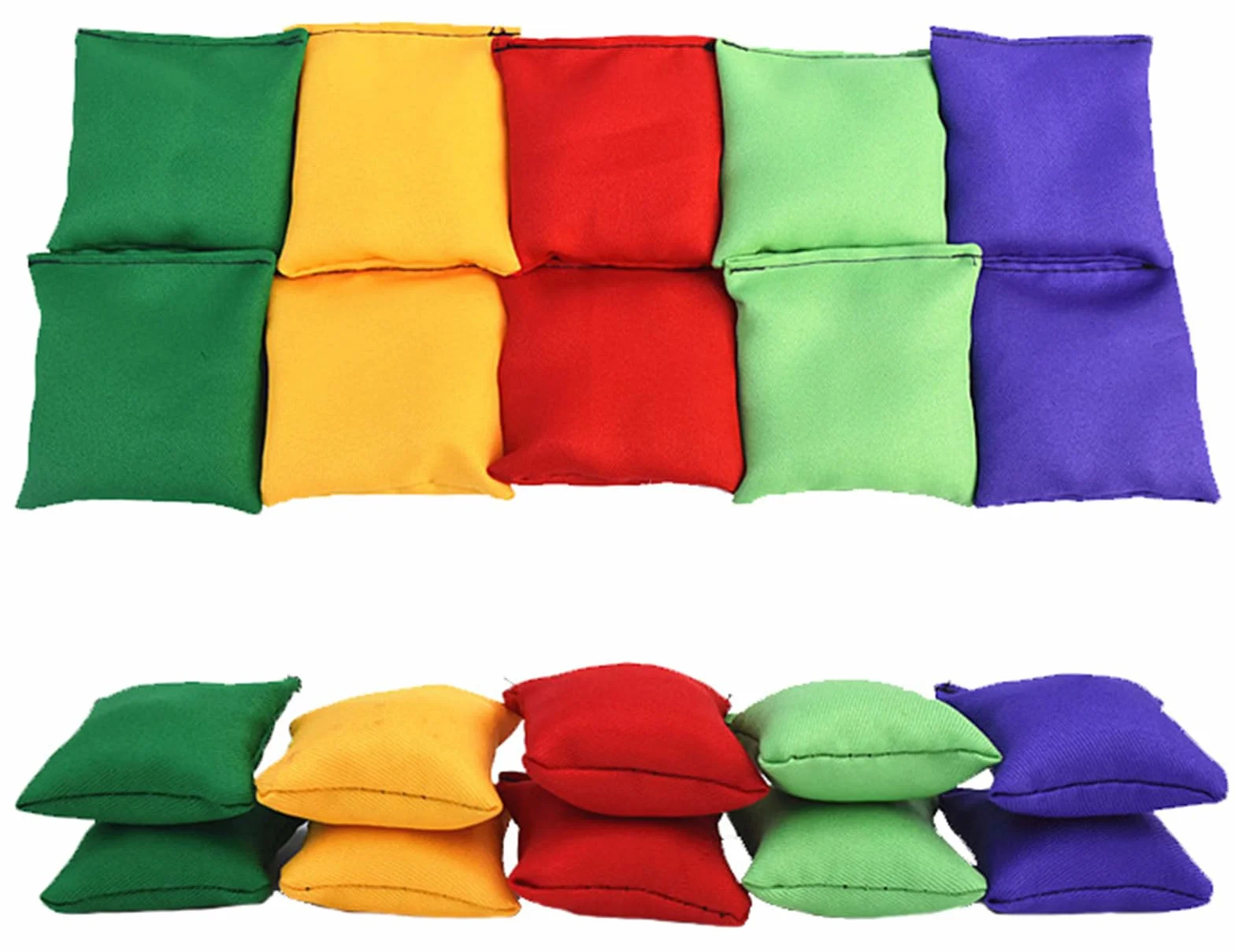 Ensemble de Poufs en Nylon pour Lancer de Jeu, 10 Pièces