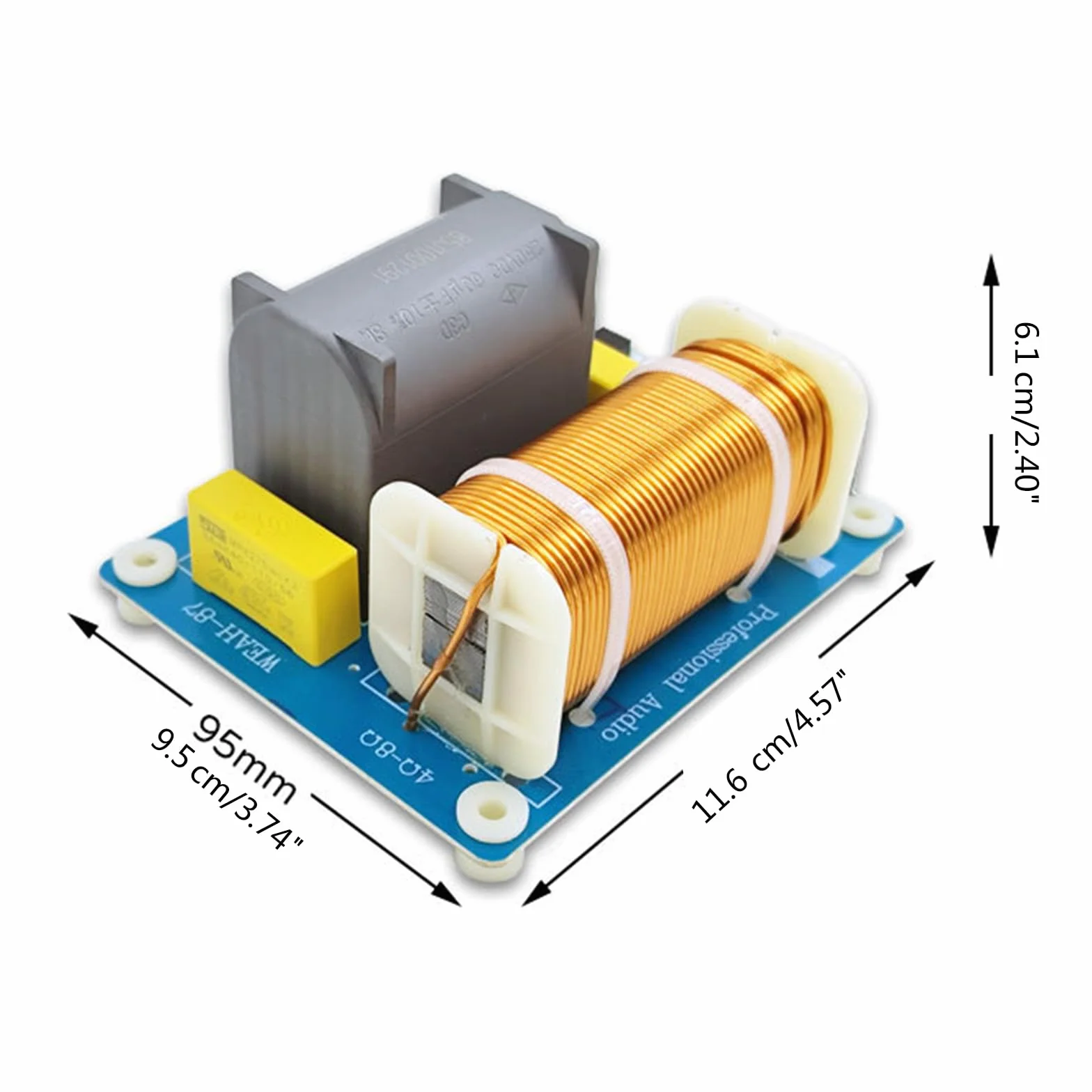 Séparateur de fréquence professionnel 1200 W 410 Hz pour caisson de basses Filtre croisé Hifi Haut-parleur stéréo