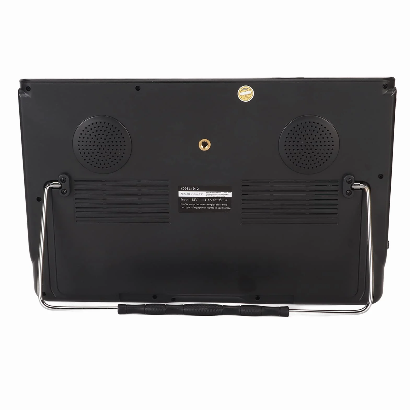 TV Portable 12 Pouces, Télévision Numérique ATSC Rechargeable 1080P TFT LED écran HDMI Lecteur Vidéo, Prise en HDMI, AV, USB, Entrée de Carte TF, pour la Maison, la