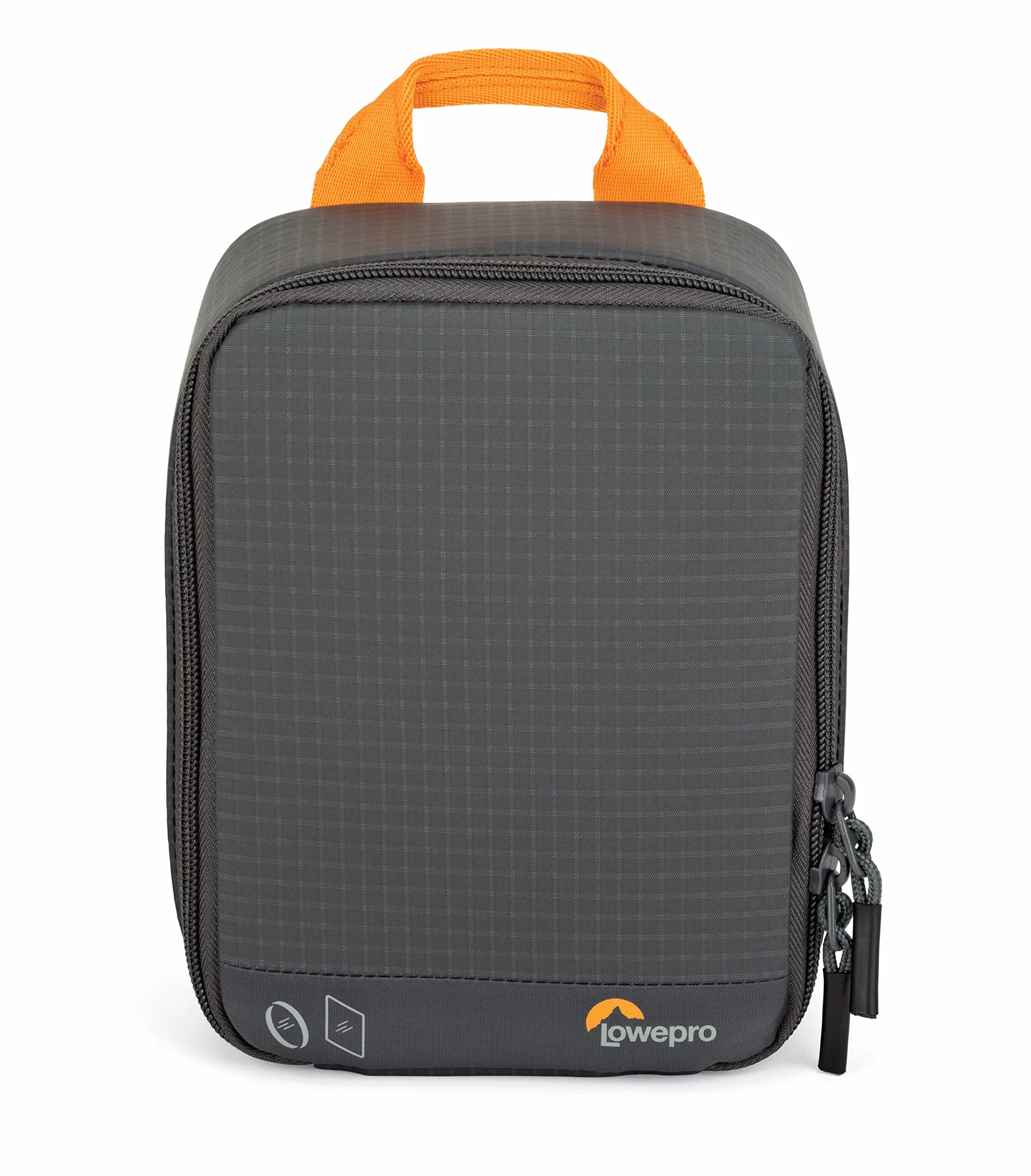 Lowepro Gearup Filter Pouch 100, Étui à Filtre avec 10 Feuille, 2 Ronds, Support de Filtre, pour Appareil Photo, Étui à Carte Anti-Rayures, Tissus Recyclés, Gris