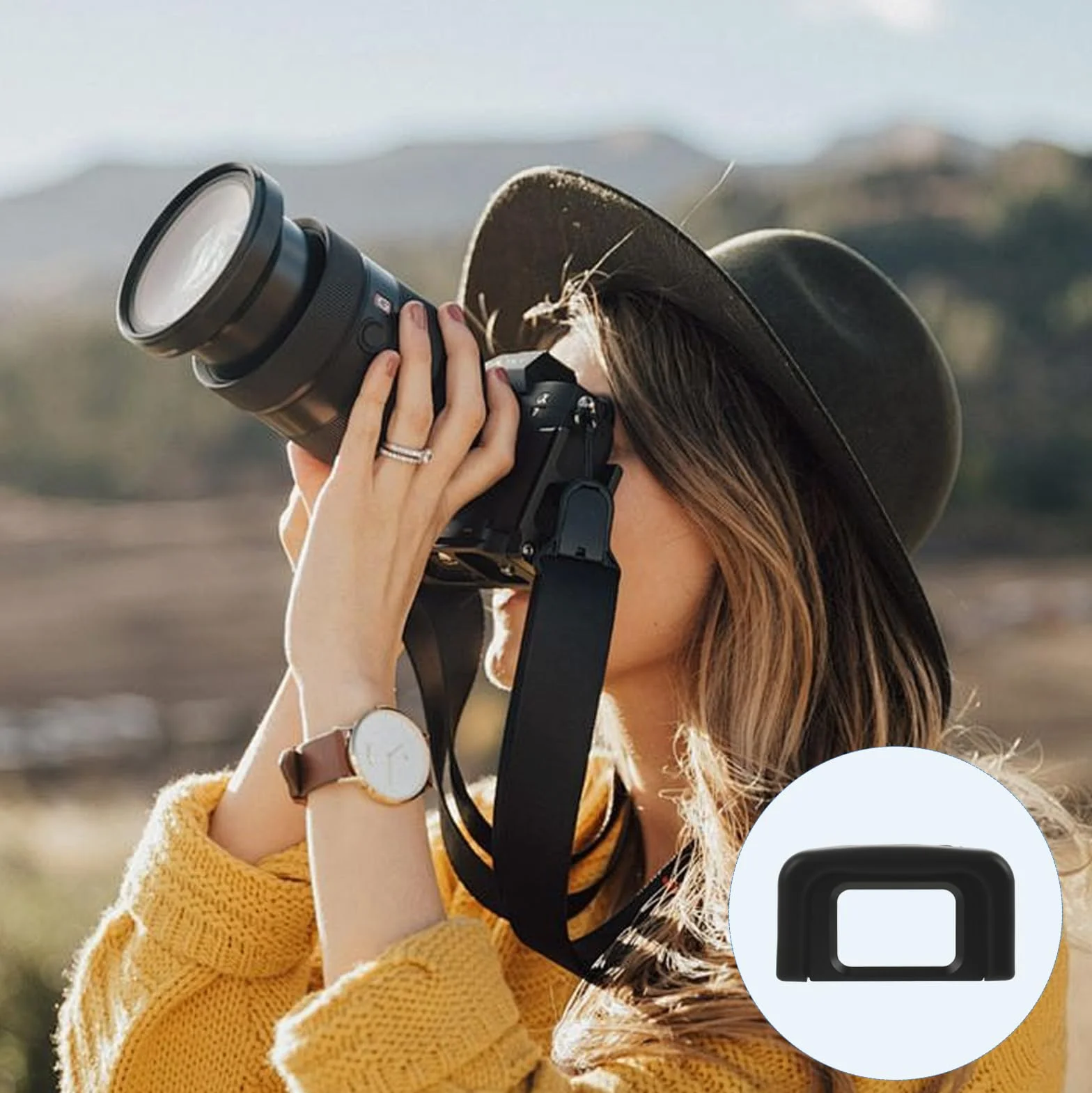 Oeilleton de Remplacement pour D5600, D5500, D5400, D5300, D5200, D5100, D5000, D3500, D3400, D3300, D3200, D3100, D3000 – Comprend 2 pièces, Remplacement DK-25