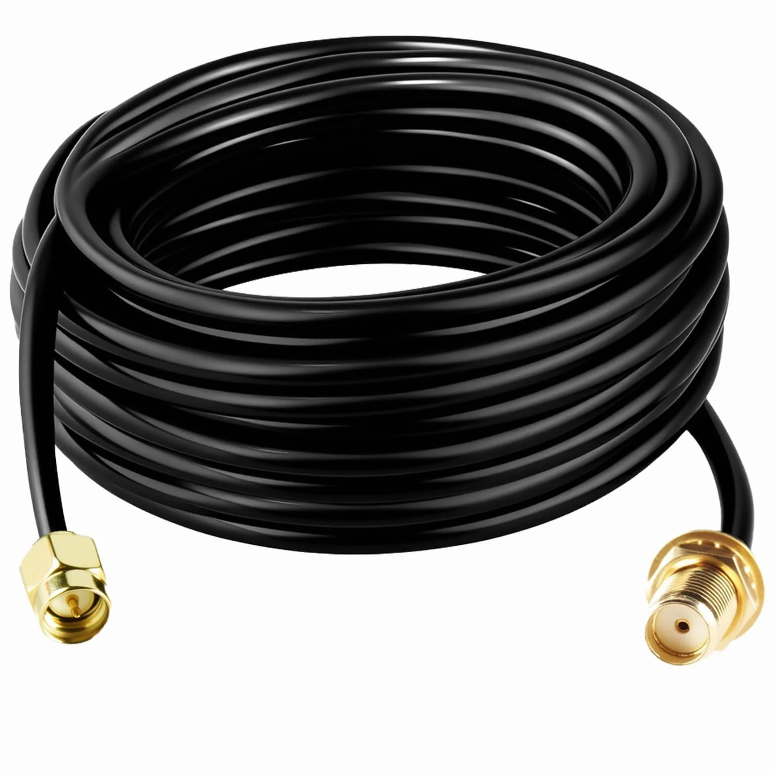 Cable D'extension SMA RG174, 10M Câble Rallonge Antenne WIFI Mâle vers Femelle Adaptateur Cable Coaxial TV 5G 4G Exterieur pour LTE GSM GPS Routeur Modem Scanner Radio Ham Camera SDR Récepteur ADS-B