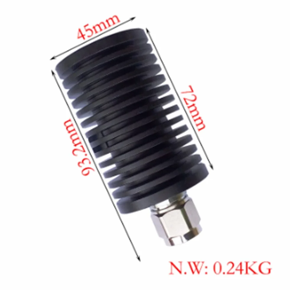 Charge Fictive RF Connecteur Mâle 50W N, Terminaison et Test de Signaux RF, 50 Ohm, DC à 3 GHz